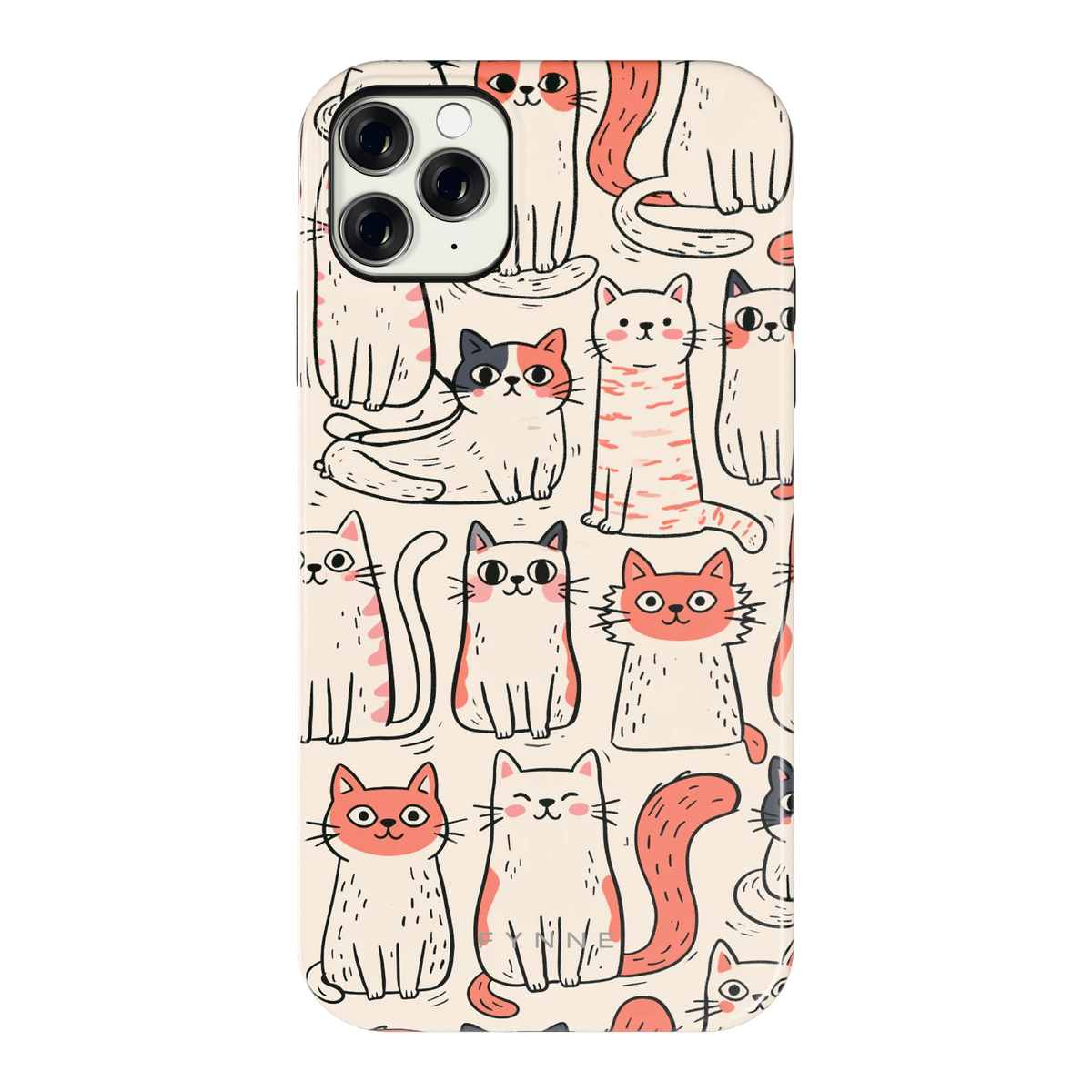 Kattenclub hoesje voor iPhone 11 Pro Max, achterkant