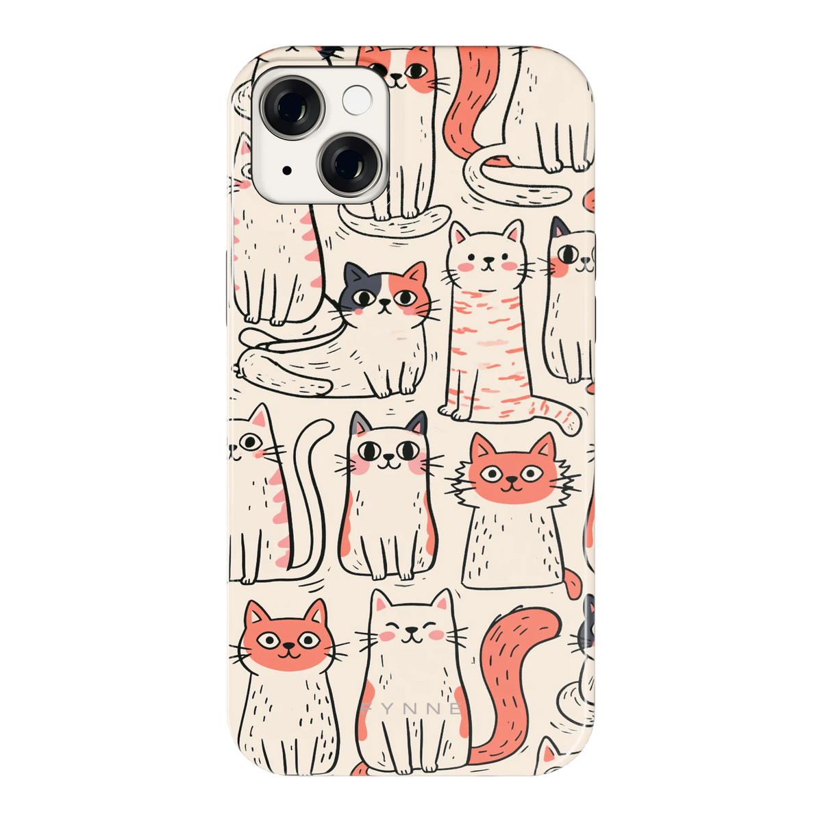 Kattenclub hoesje voor iPhone 14 Plus, achterkant