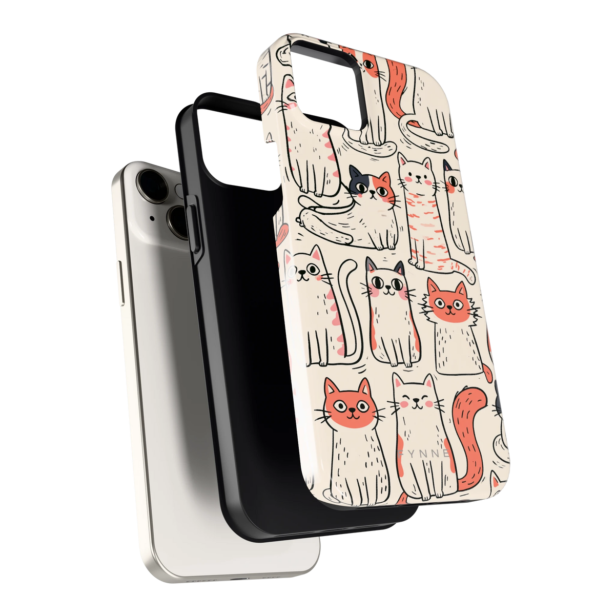 Kattenclub hoesje voor iPhone 14 Plus, los van de telefoon