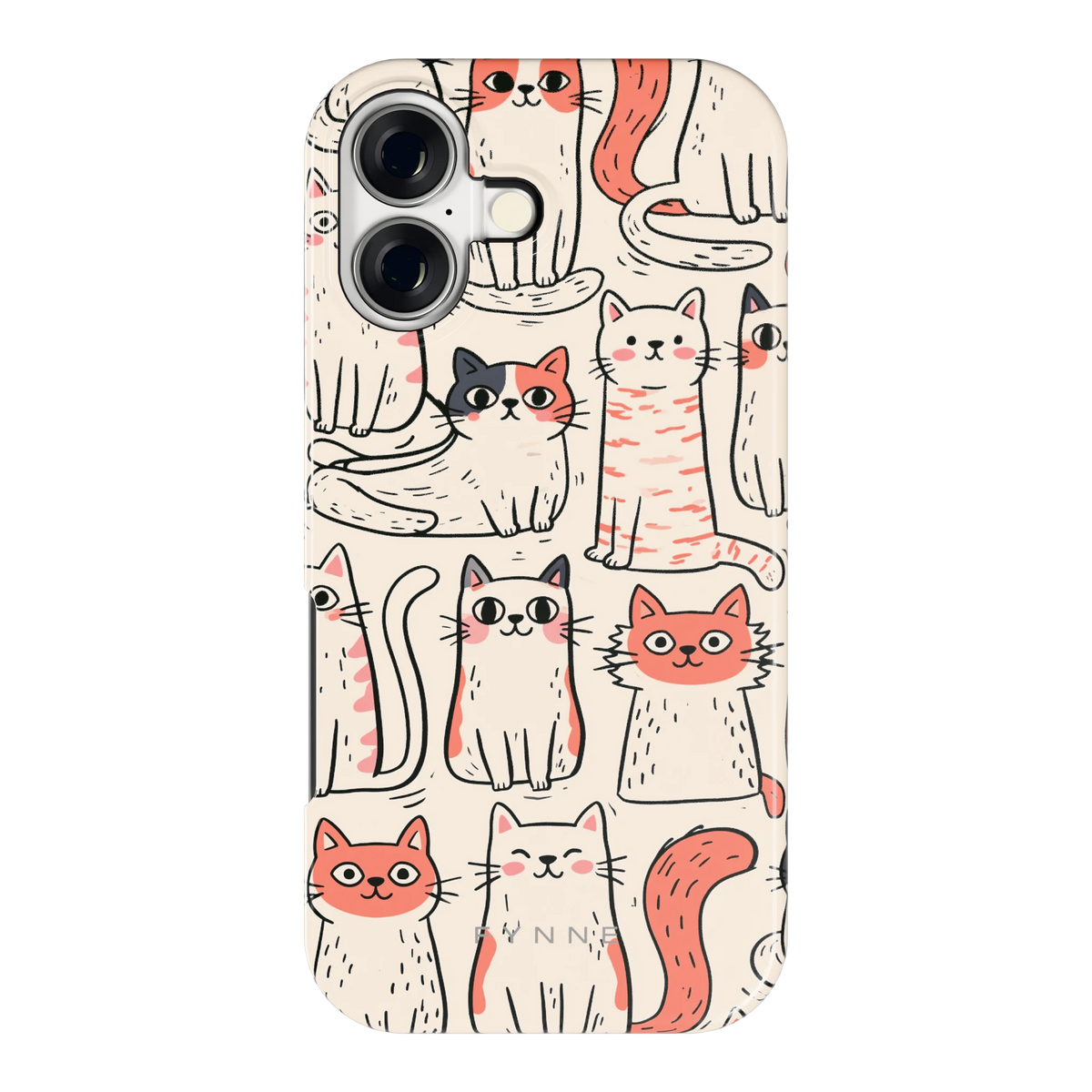 Kattenclub hoesje voor iPhone 17, achterkant