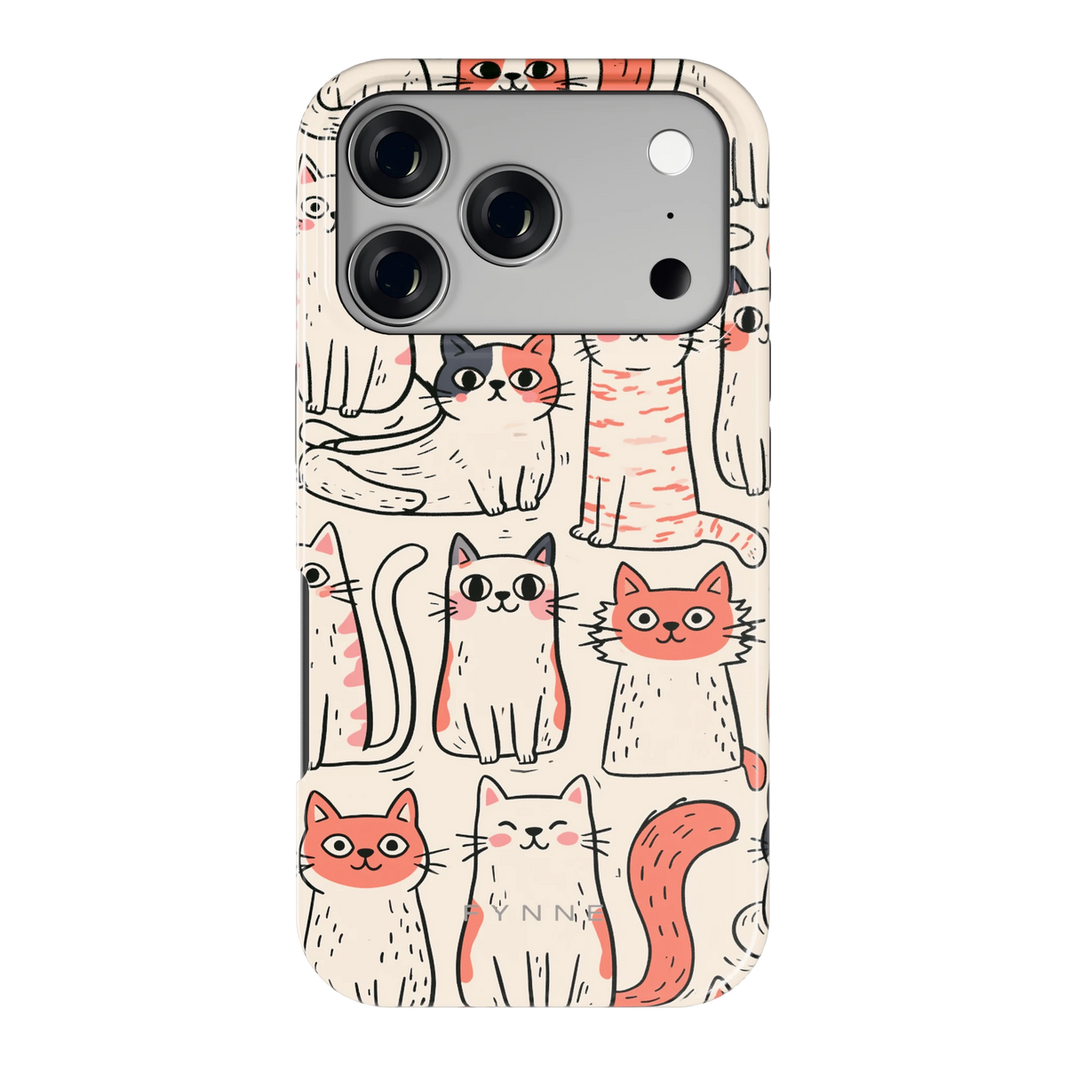 Kattenclub hoesje voor iPhone 17 Pro, achterkant