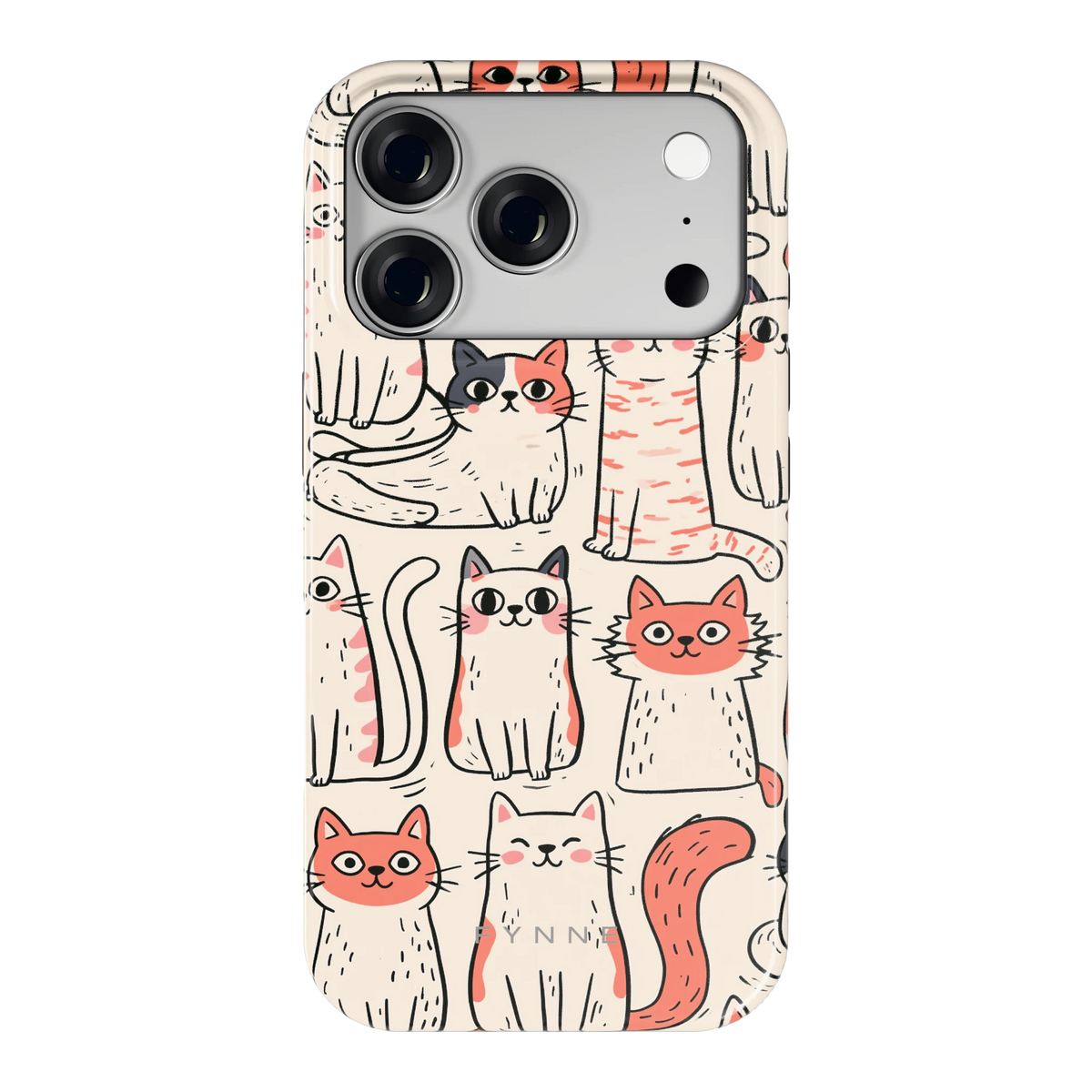 Kattenclub hoesje voor iPhone 18 Pro, achterkant