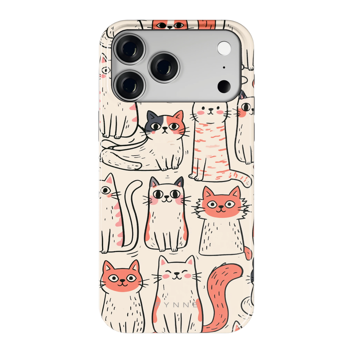 Kattenclub hoesje voor iPhone 18 Pro Max, achterkant