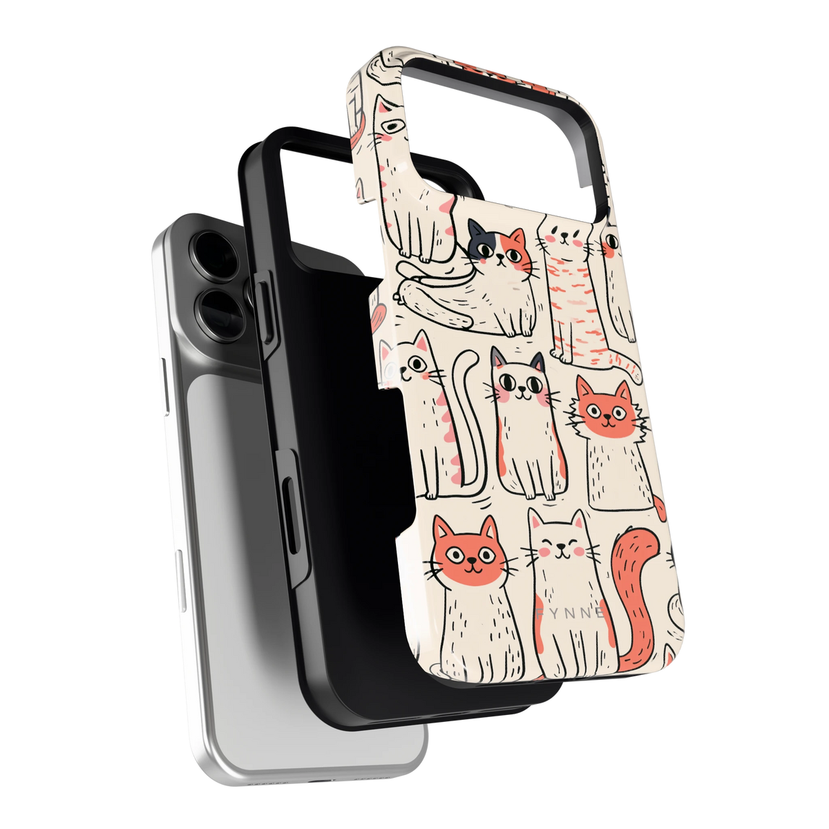 Kattenclub hoesje voor iPhone 18 Pro Max, los van de telefoon