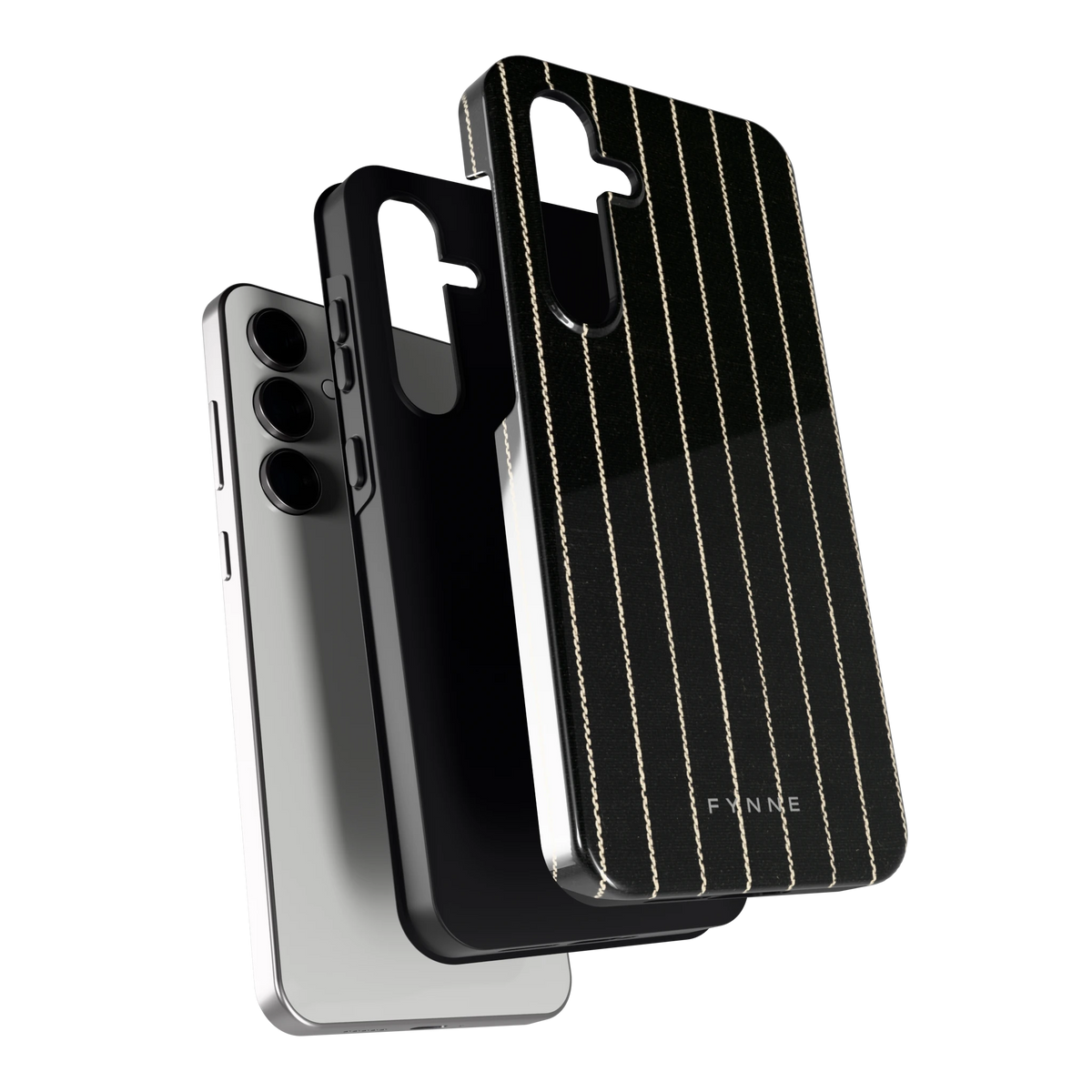 Krijtstreep hoesje voor Galaxy S24 FE, los van de telefoon