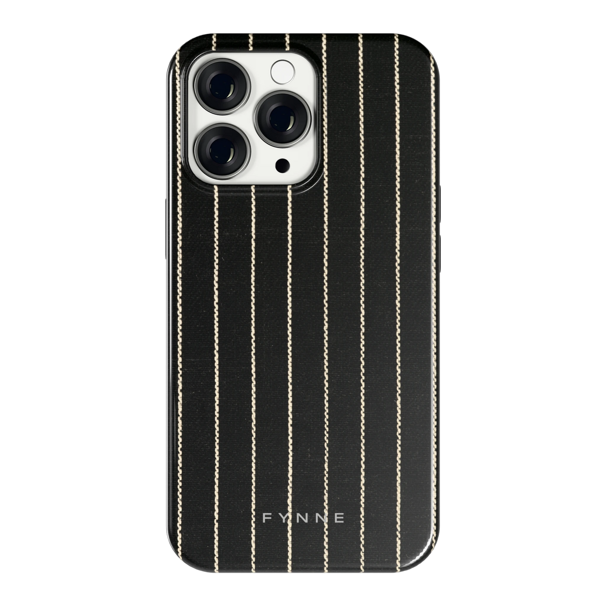 Krijtstreep hoesje voor iPhone 13 Pro, achterkant