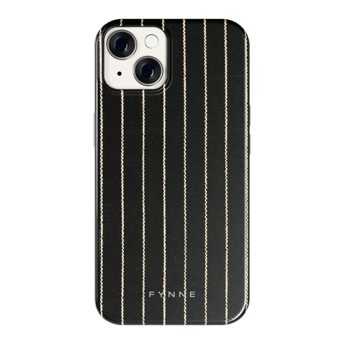 Krijtstreep hoesje voor iPhone 14, achterkant