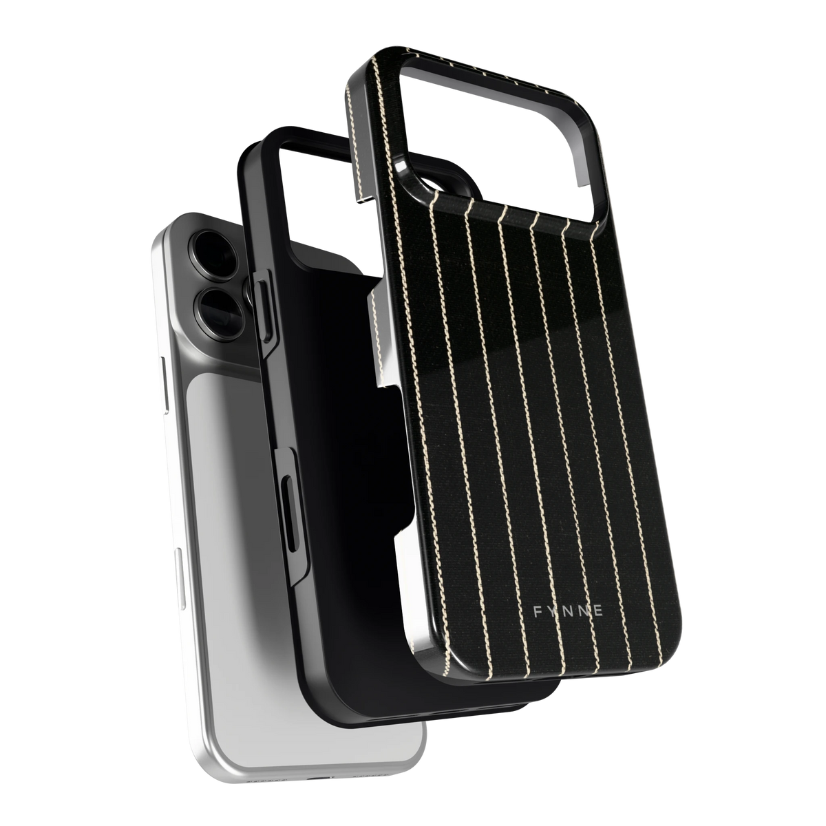 Krijtstreep hoesje voor iPhone 18 Pro Max, los van de telefoon