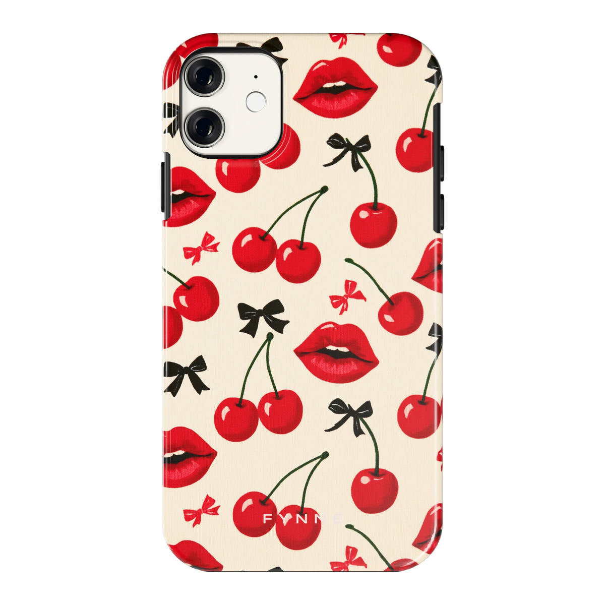 Kersenkus hoesje voor iPhone 11, achterkant