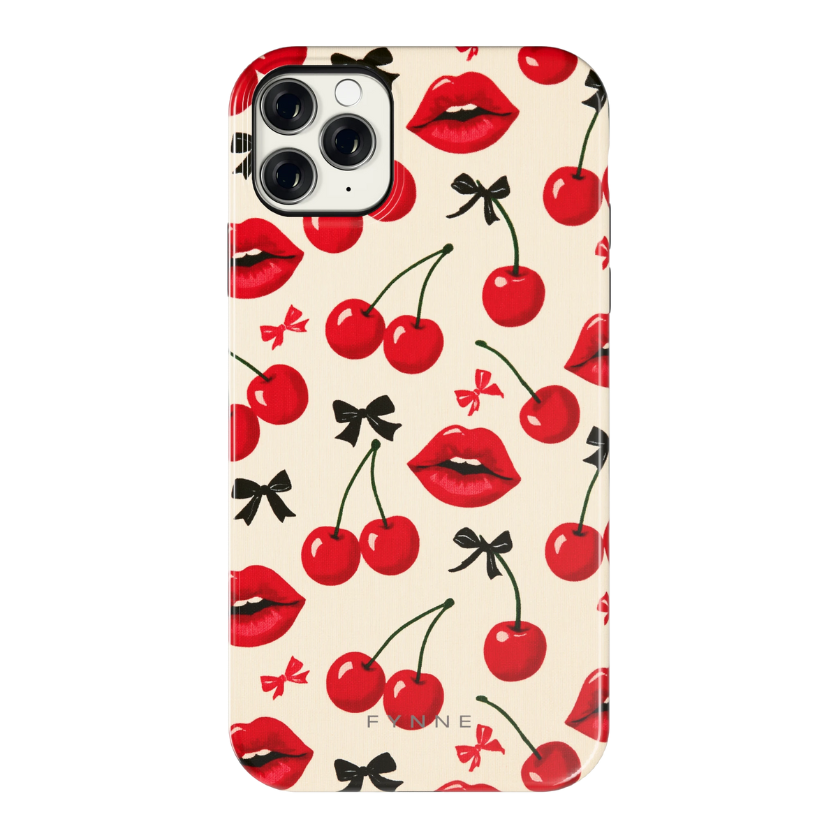 Kersenkus hoesje voor iPhone 11 Pro Max, achterkant