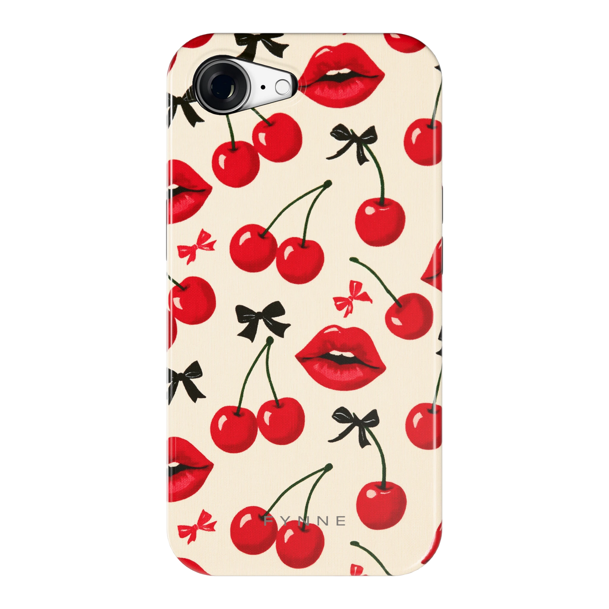 Kersenkus hoesje voor iPhone 16e, achterkant