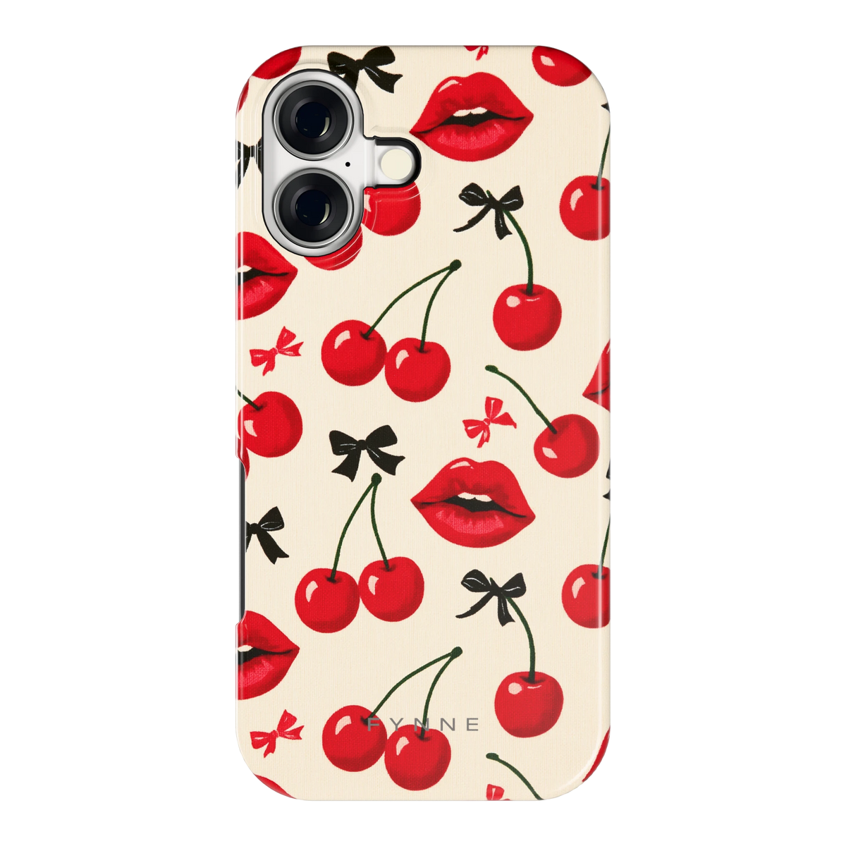 Kersenkus hoesje voor iPhone 17, achterkant