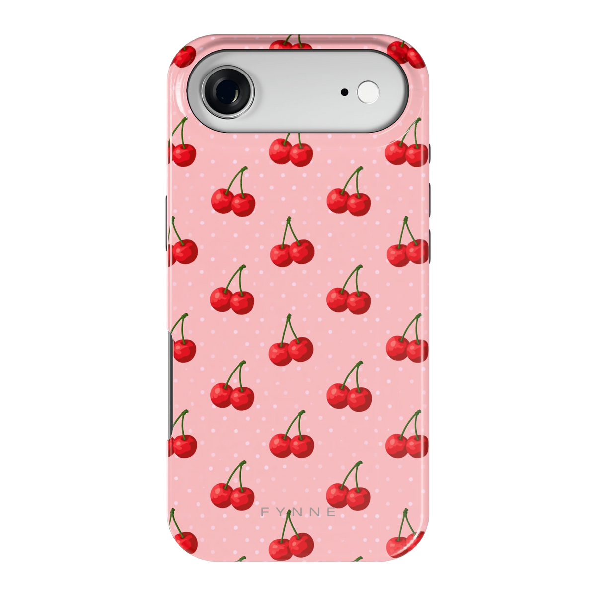Kersen op Roze hoesje voor iPhone Air, achterkant