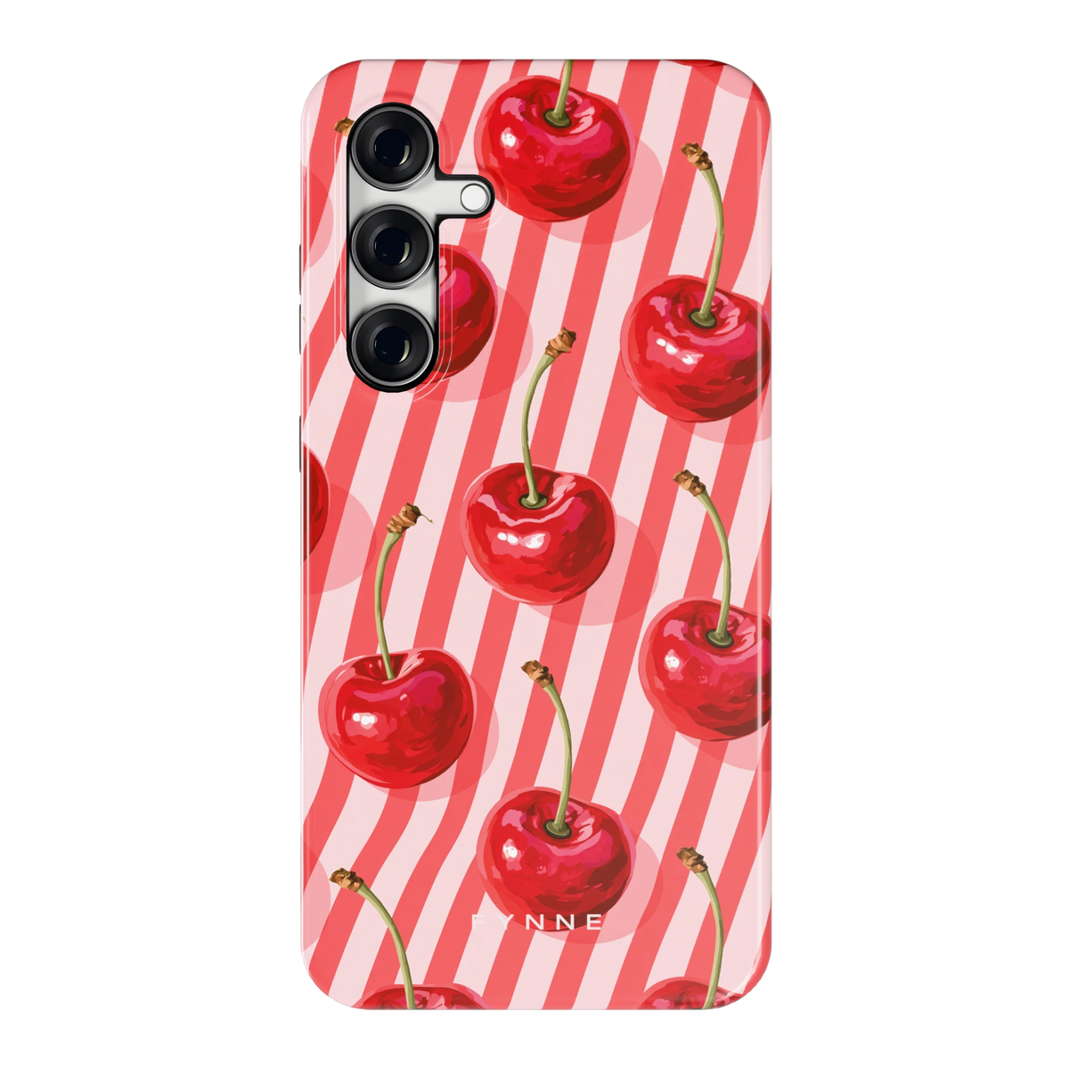 Kersenstreep hoesje voor Galaxy S24 FE, achterkant