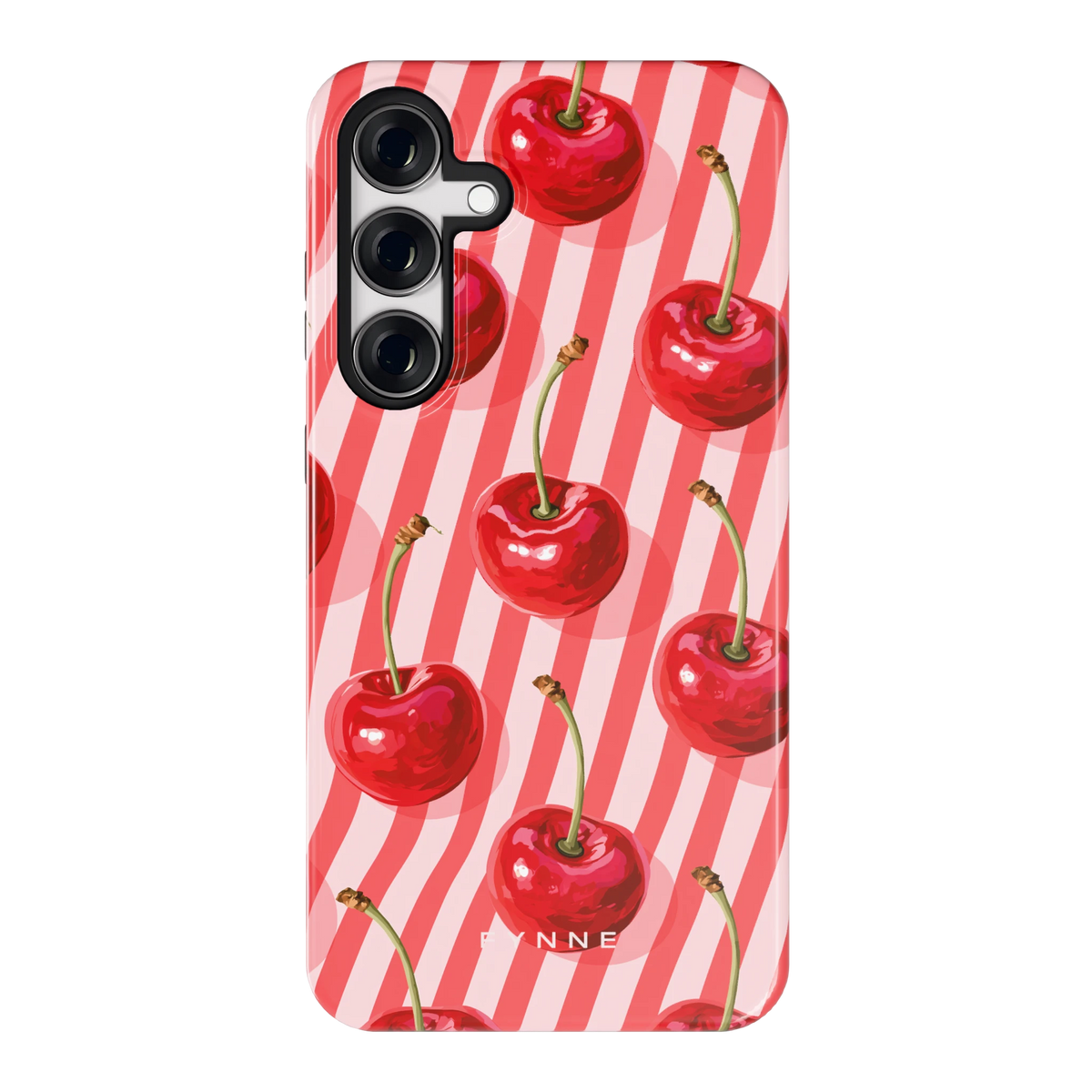 Kersenstreep hoesje voor Galaxy S24+, achterkant