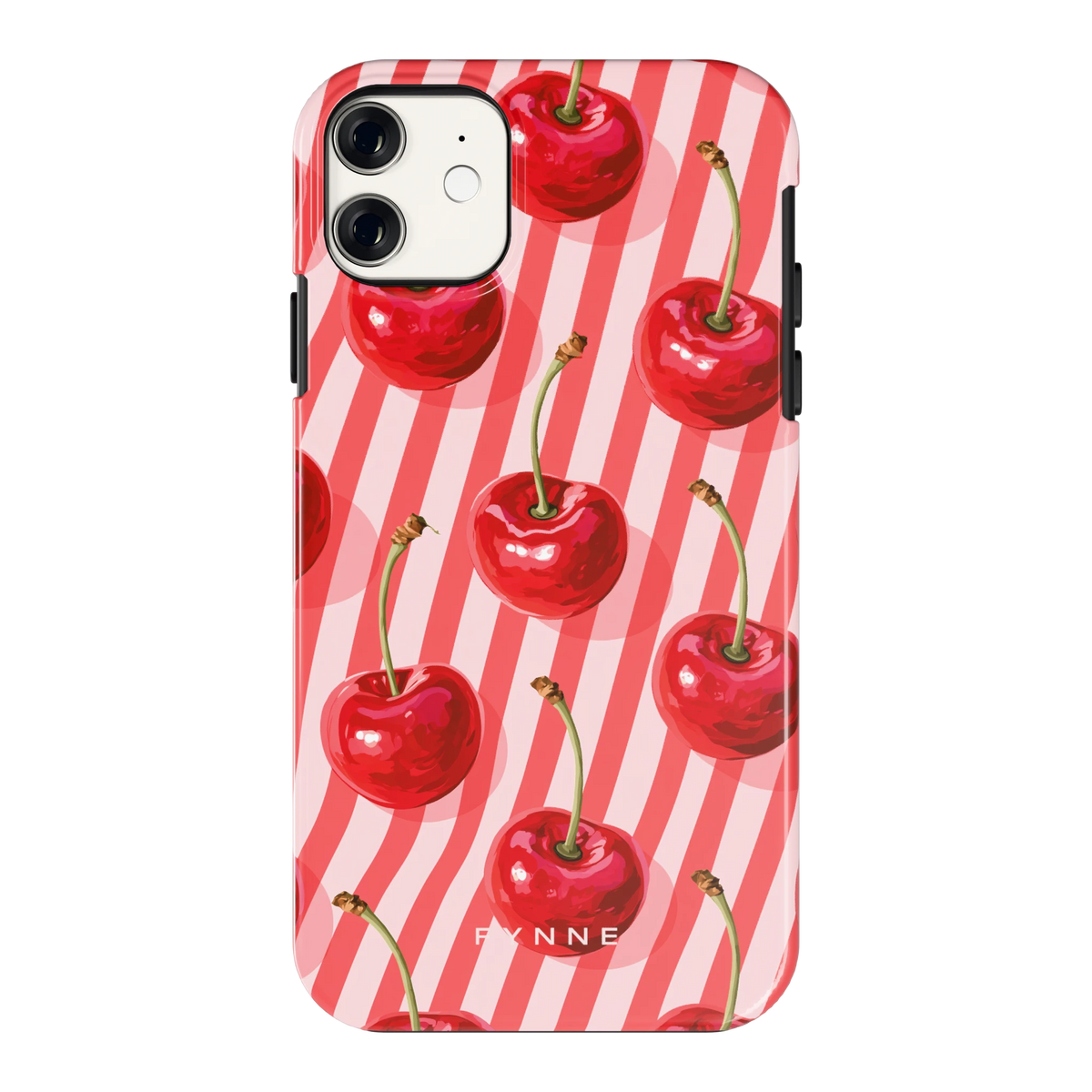 Kersenstreep hoesje voor iPhone 11, achterkant