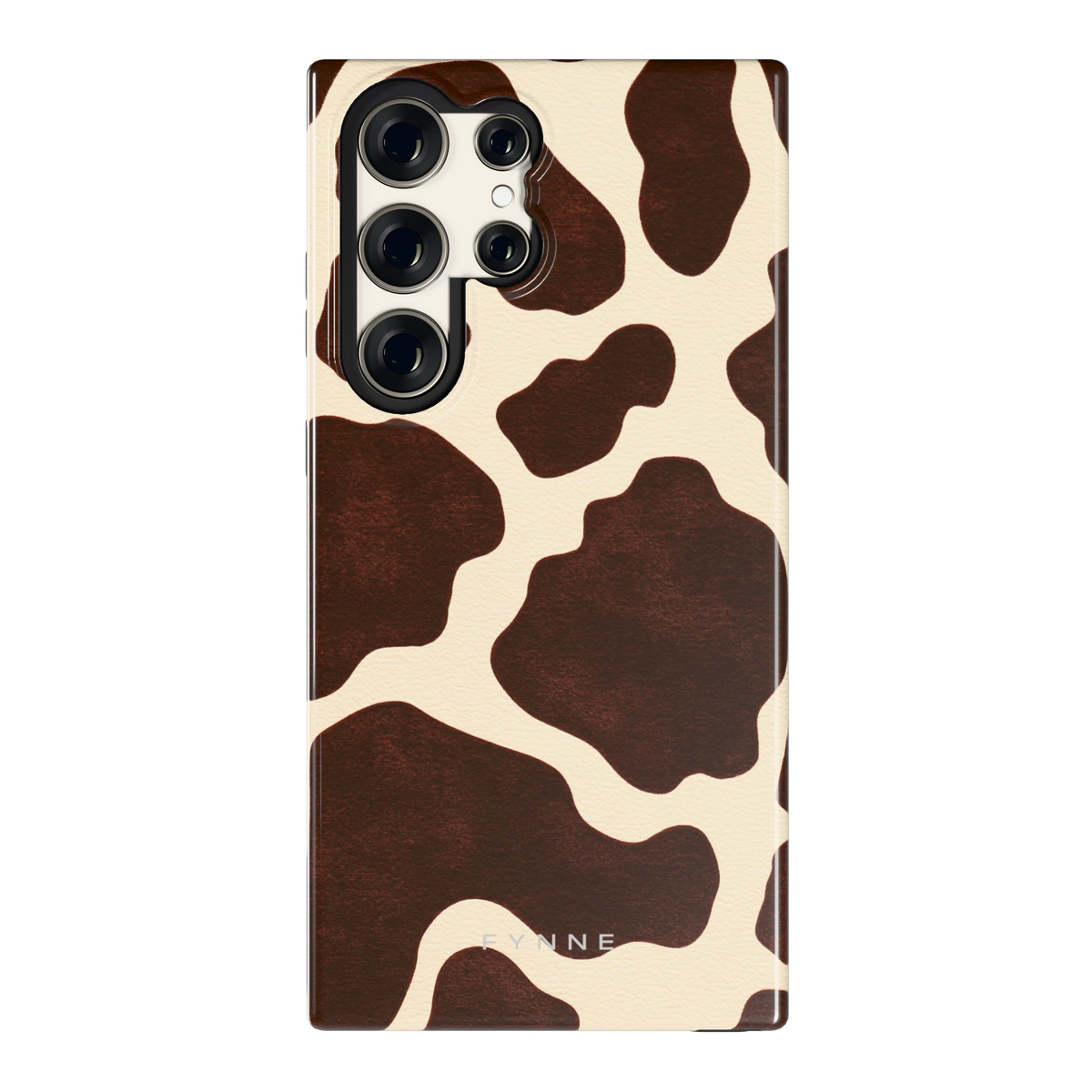 Chocolade Koeienprint hoesje voor Galaxy S23 Ultra, achterkant