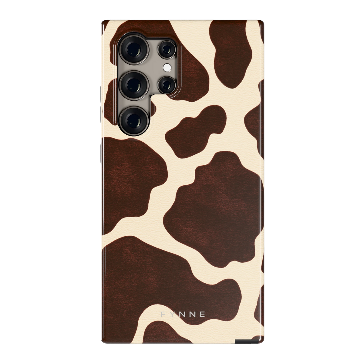 Chocolade Koeienprint hoesje voor Galaxy S24 Ultra, achterkant