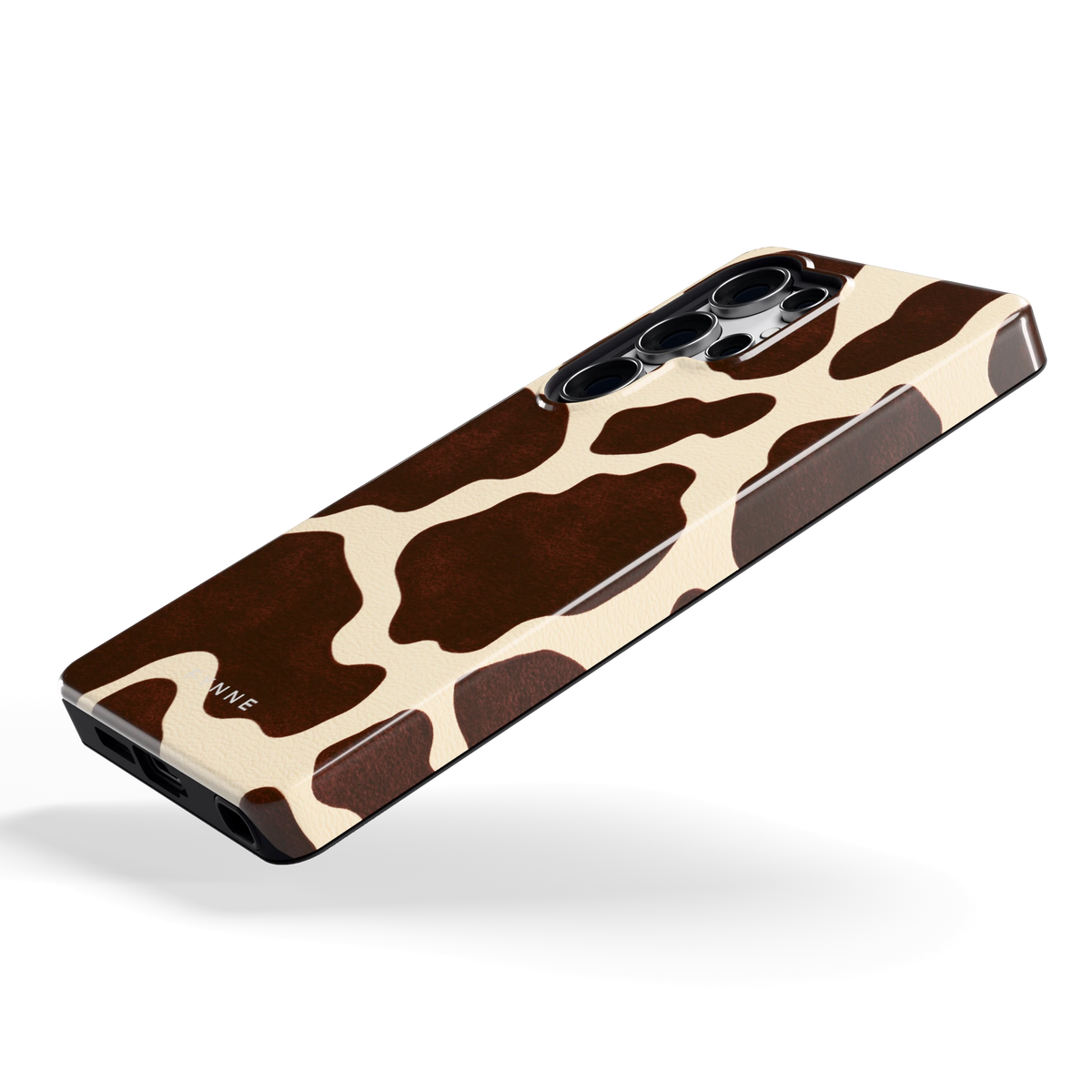 Chocolade Koeienprint hoesje voor Galaxy S25 Ultra, schuin