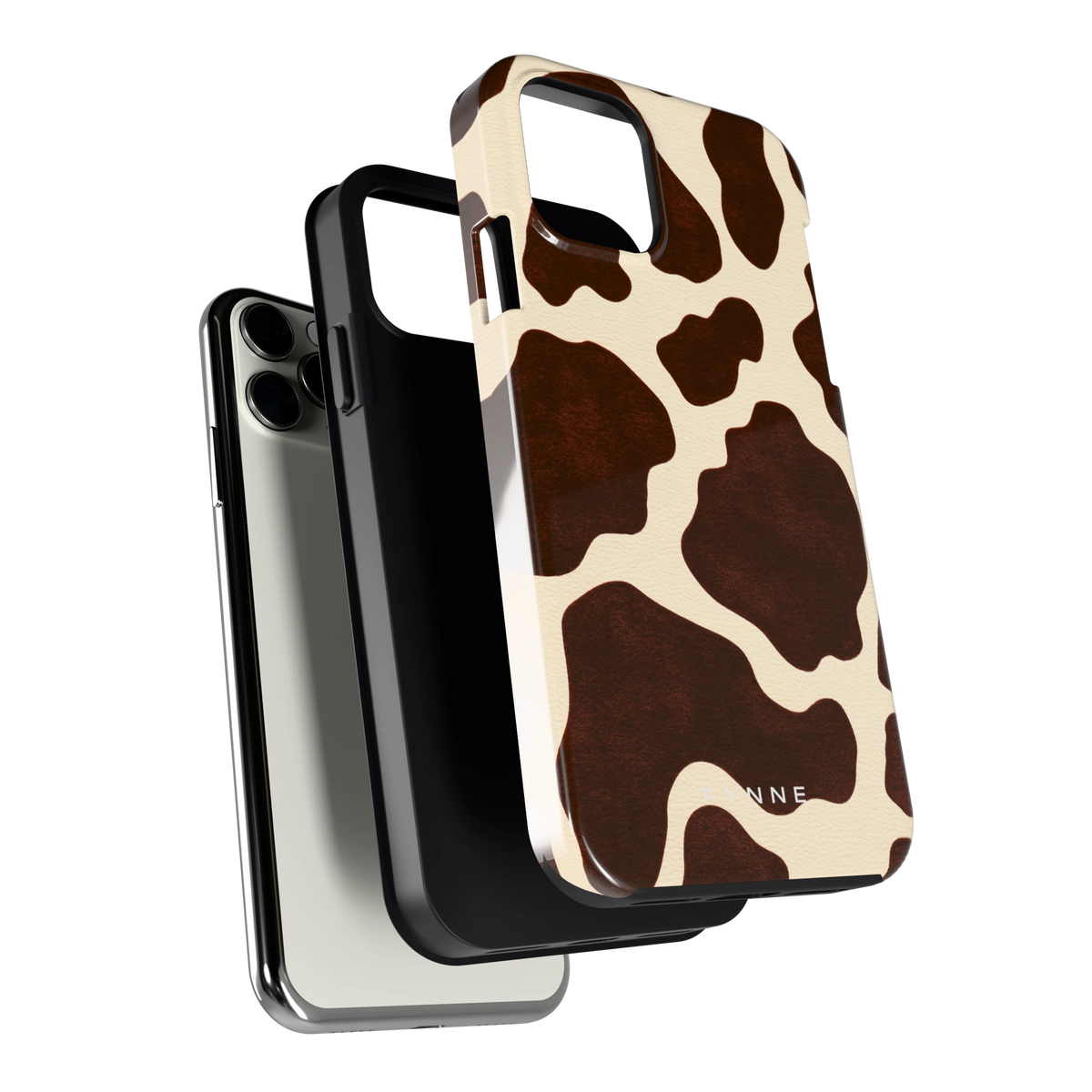 Chocolade Koeienprint hoesje voor iPhone 11 Pro, los van de telefoon