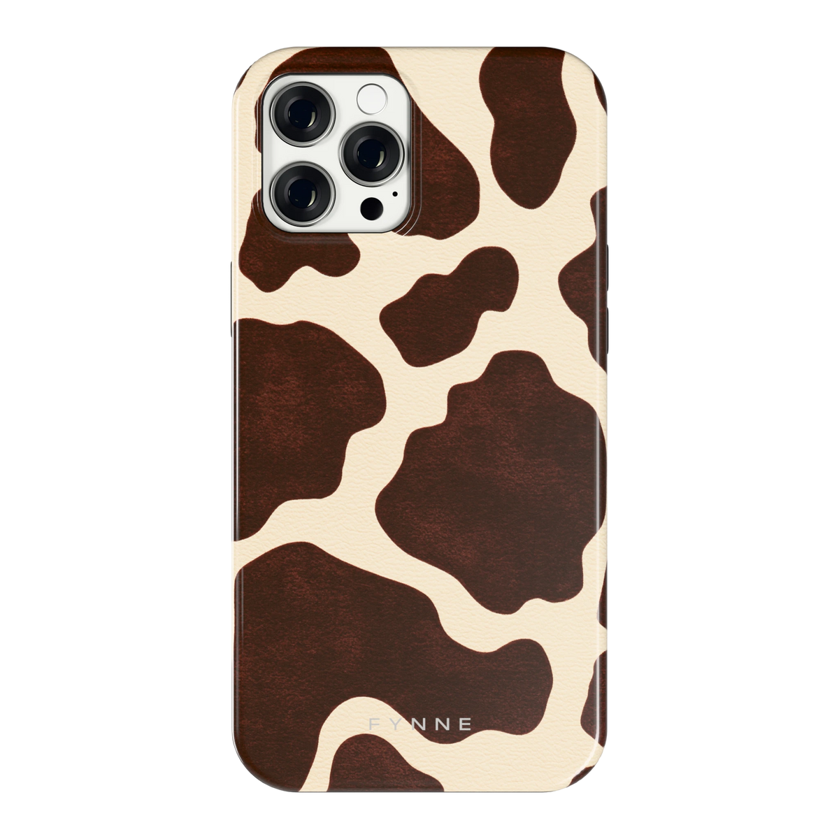 Chocolade Koeienprint hoesje voor iPhone 12 Pro Max, achterkant