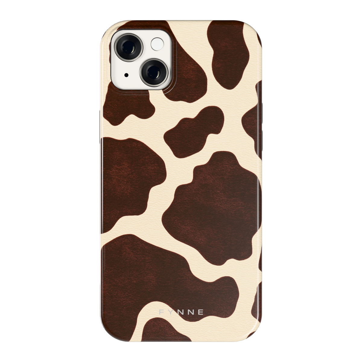 Chocolade Koeienprint hoesje voor iPhone 14 Plus, achterkant