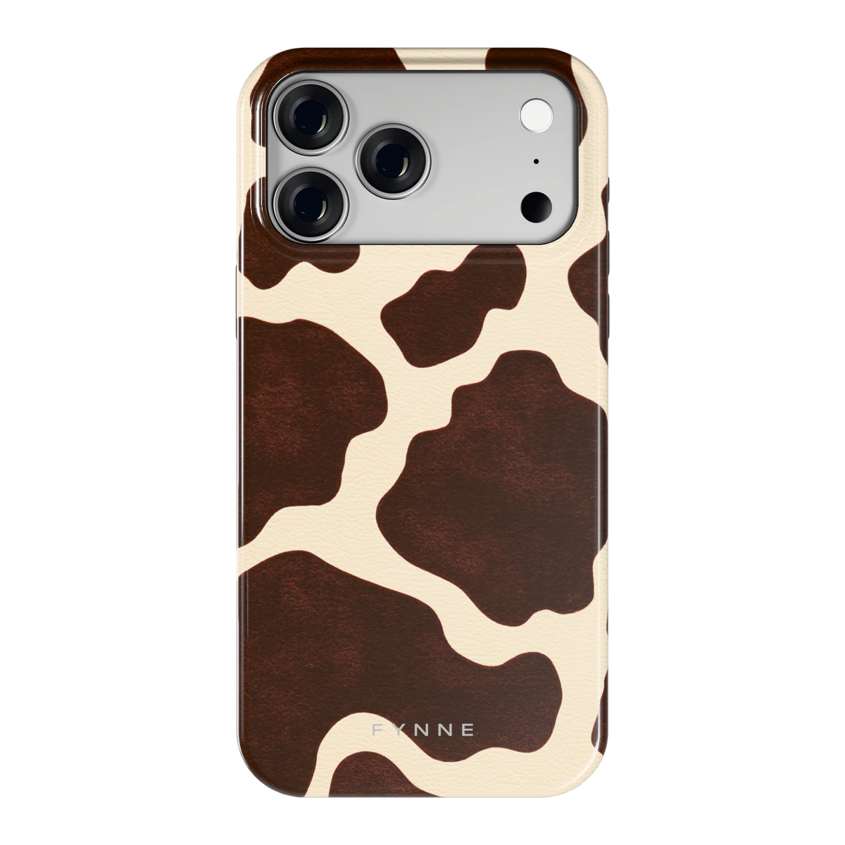 Chocolade Koeienprint hoesje voor iPhone 18 Pro Max, achterkant