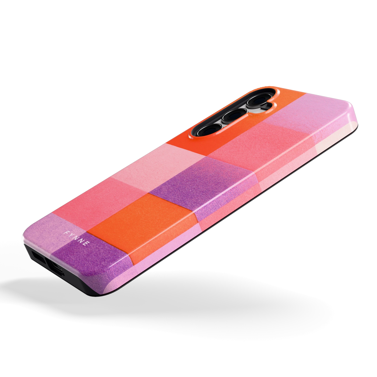 Kleurvlakken Korrel hoesje voor Galaxy S24+, schuin