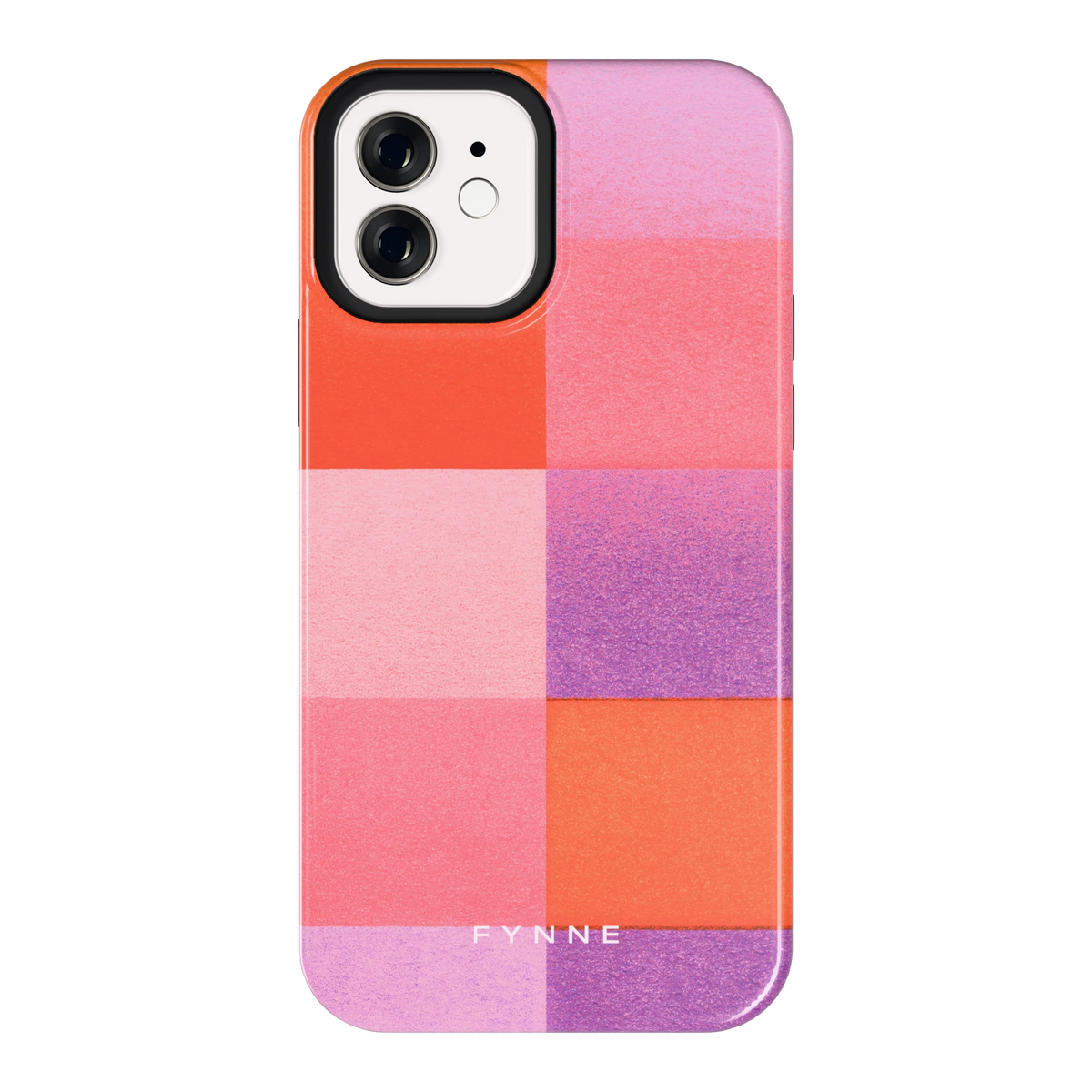 Kleurvlakken Korrel hoesje voor iPhone 12, achterkant