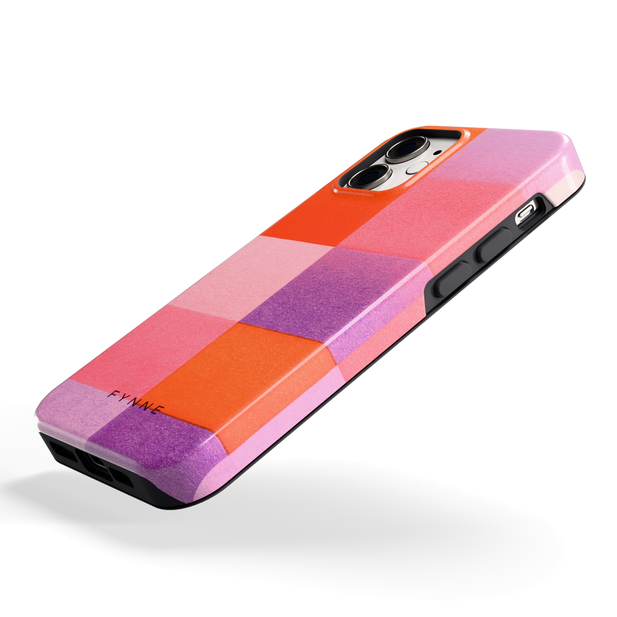 Kleurvlakken Korrel hoesje voor iPhone 12 mini, schuin