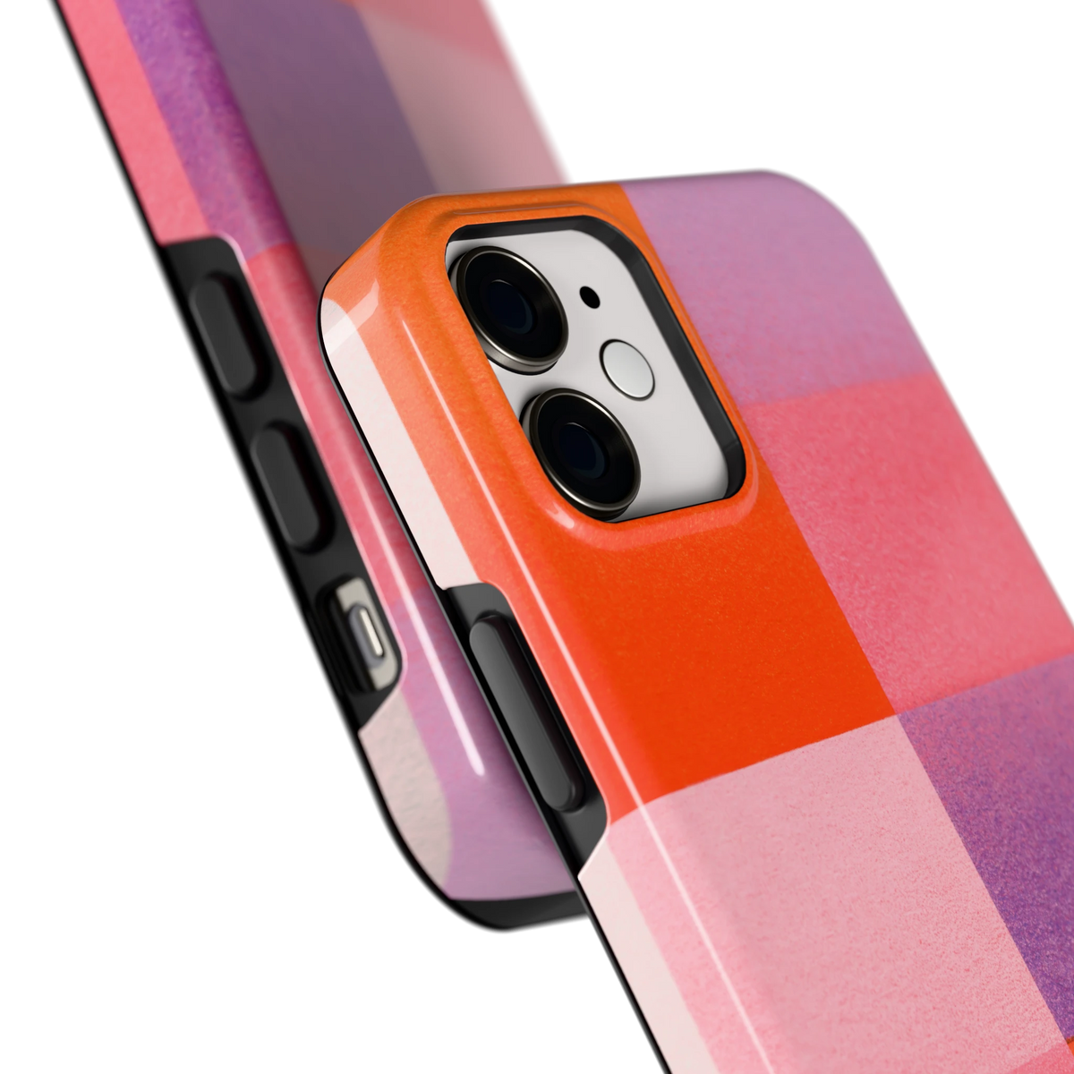 Kleurvlakken Korrel hoesje voor iPhone 12 mini, close-up