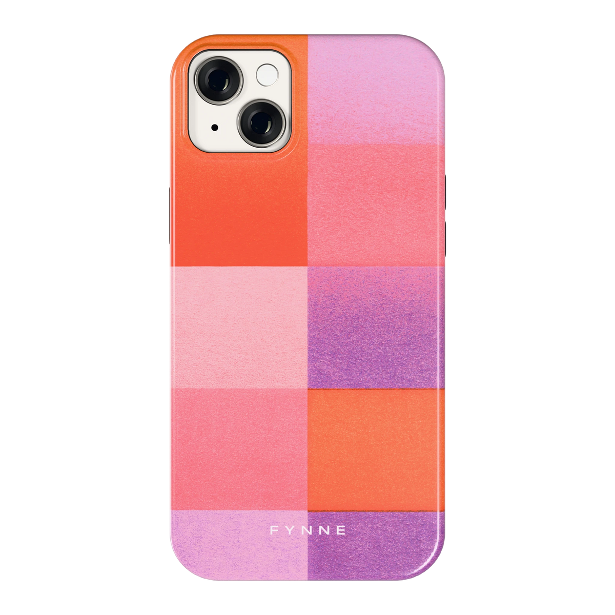 Kleurvlakken Korrel hoesje voor iPhone 14 Plus, achterkant