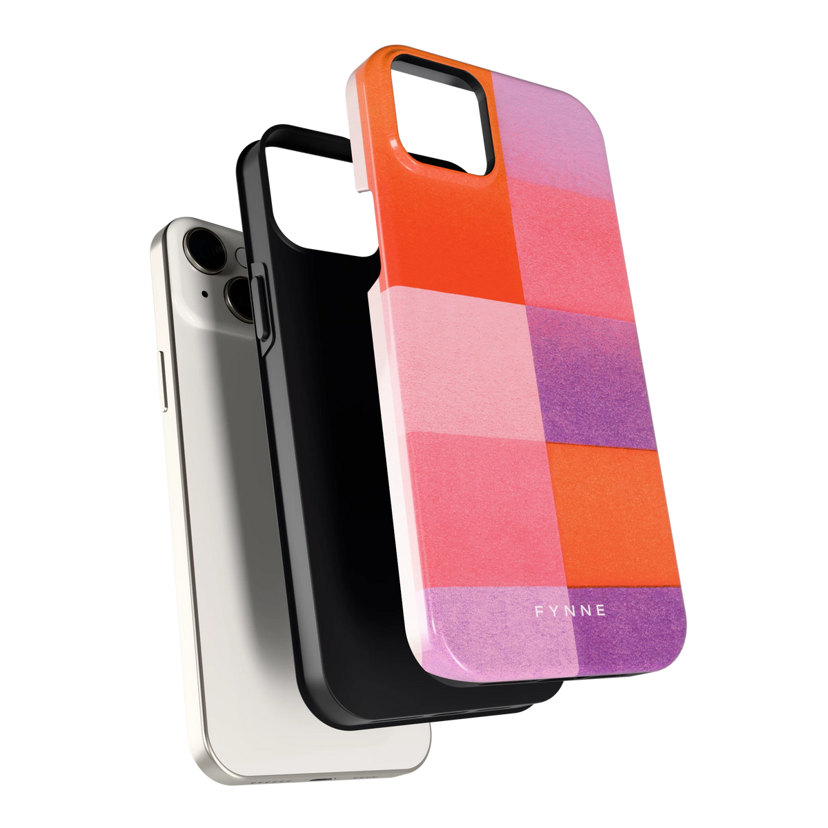 Kleurvlakken Korrel hoesje voor iPhone 14 Plus, los van de telefoon