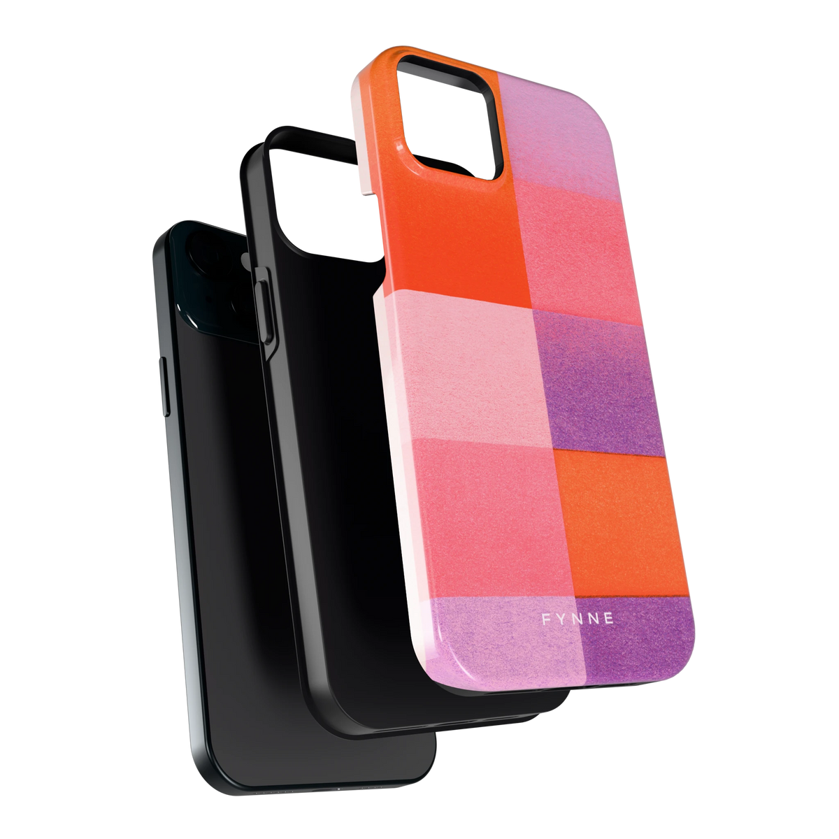 Kleurvlakken Korrel hoesje voor iPhone 15 Plus, los van de telefoon