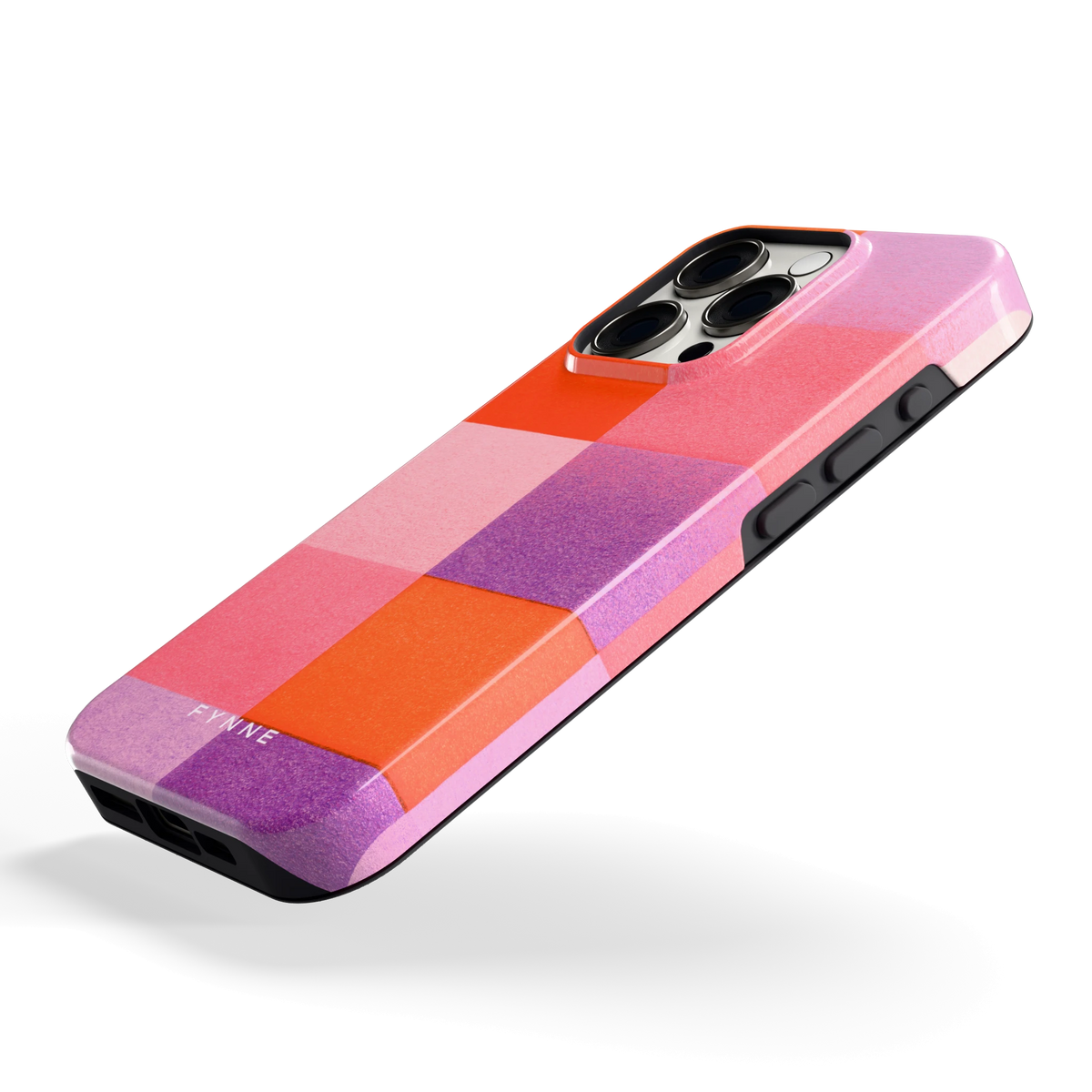 Kleurvlakken Korrel hoesje voor iPhone 15 Pro, schuin