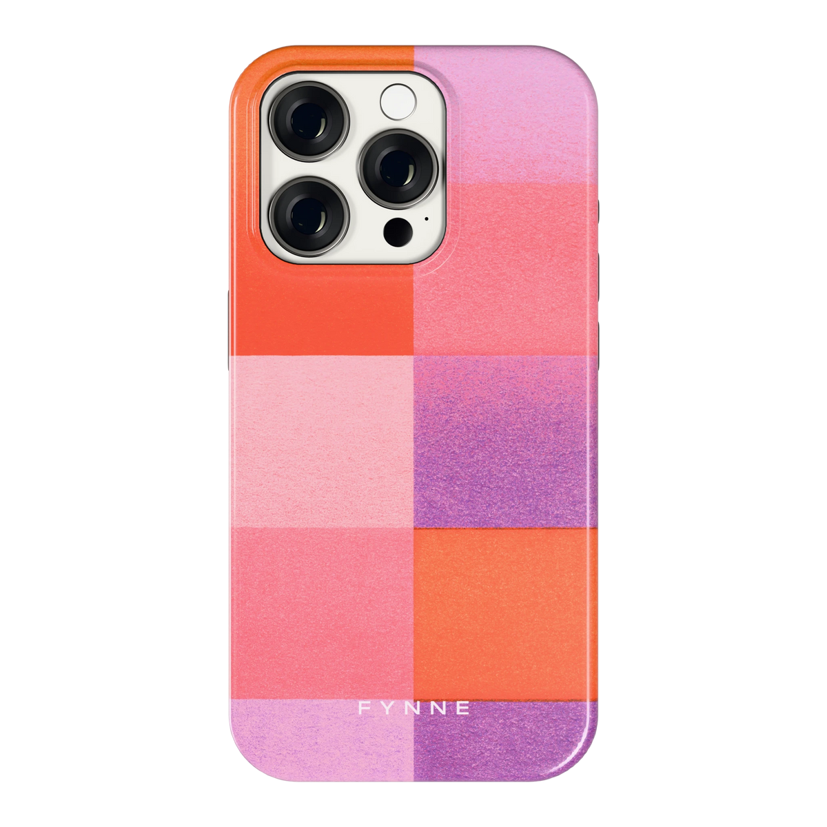 Kleurvlakken Korrel hoesje voor iPhone 15 Pro, achterkant