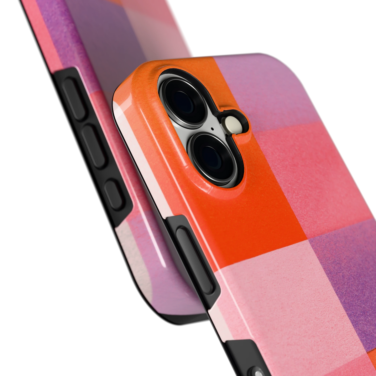 Kleurvlakken Korrel hoesje voor iPhone 16, close-up