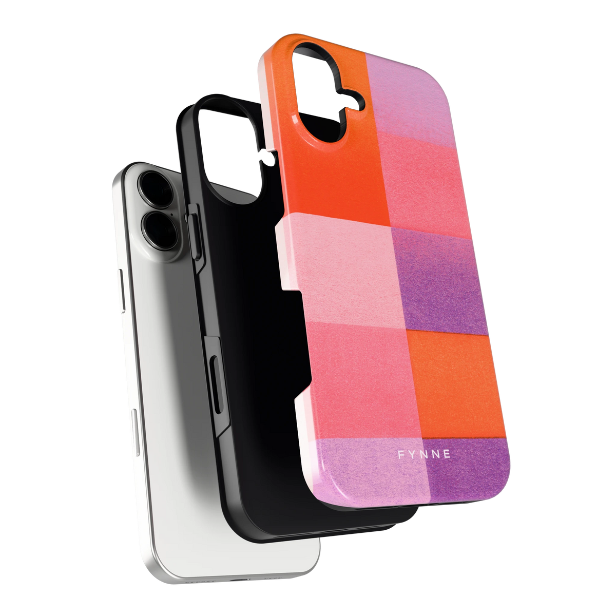 Kleurvlakken Korrel hoesje voor iPhone 16 Plus, los van de telefoon