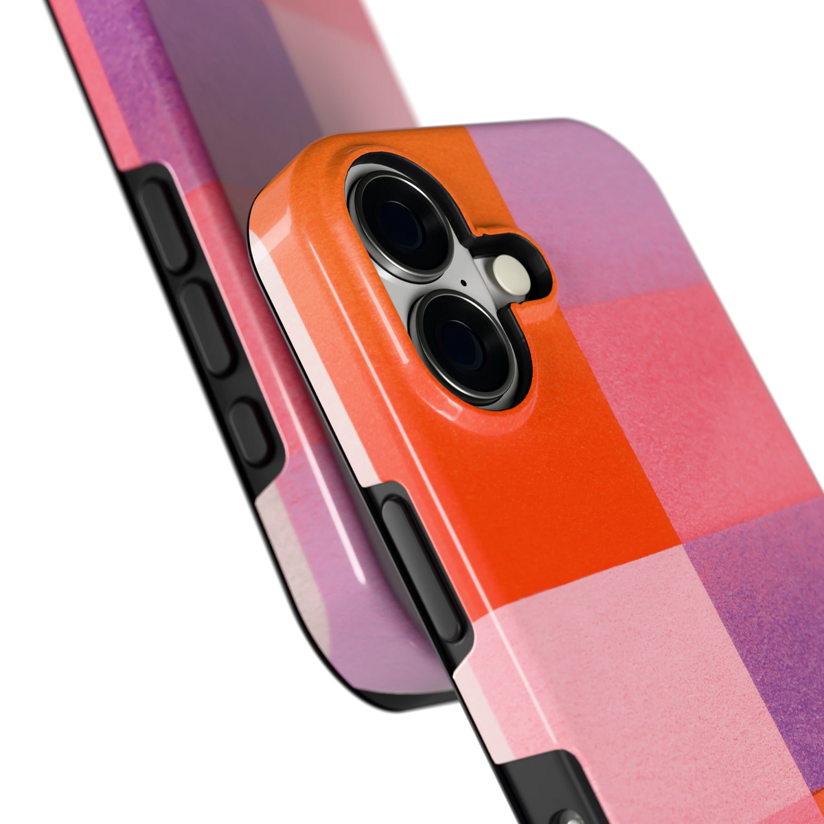 Kleurvlakken Korrel hoesje voor iPhone 17, close-up