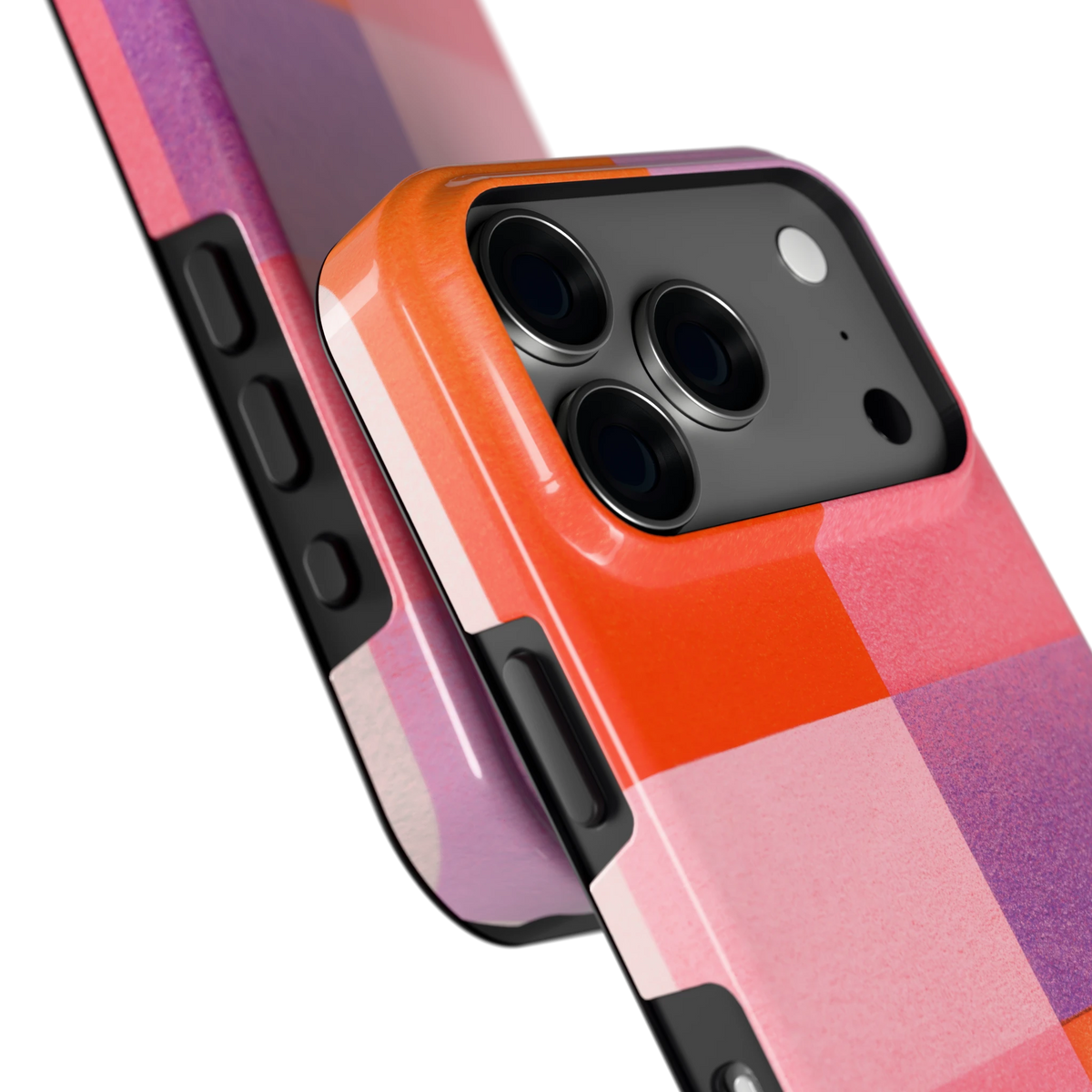 Kleurvlakken Korrel hoesje voor iPhone 18 Pro, close-up