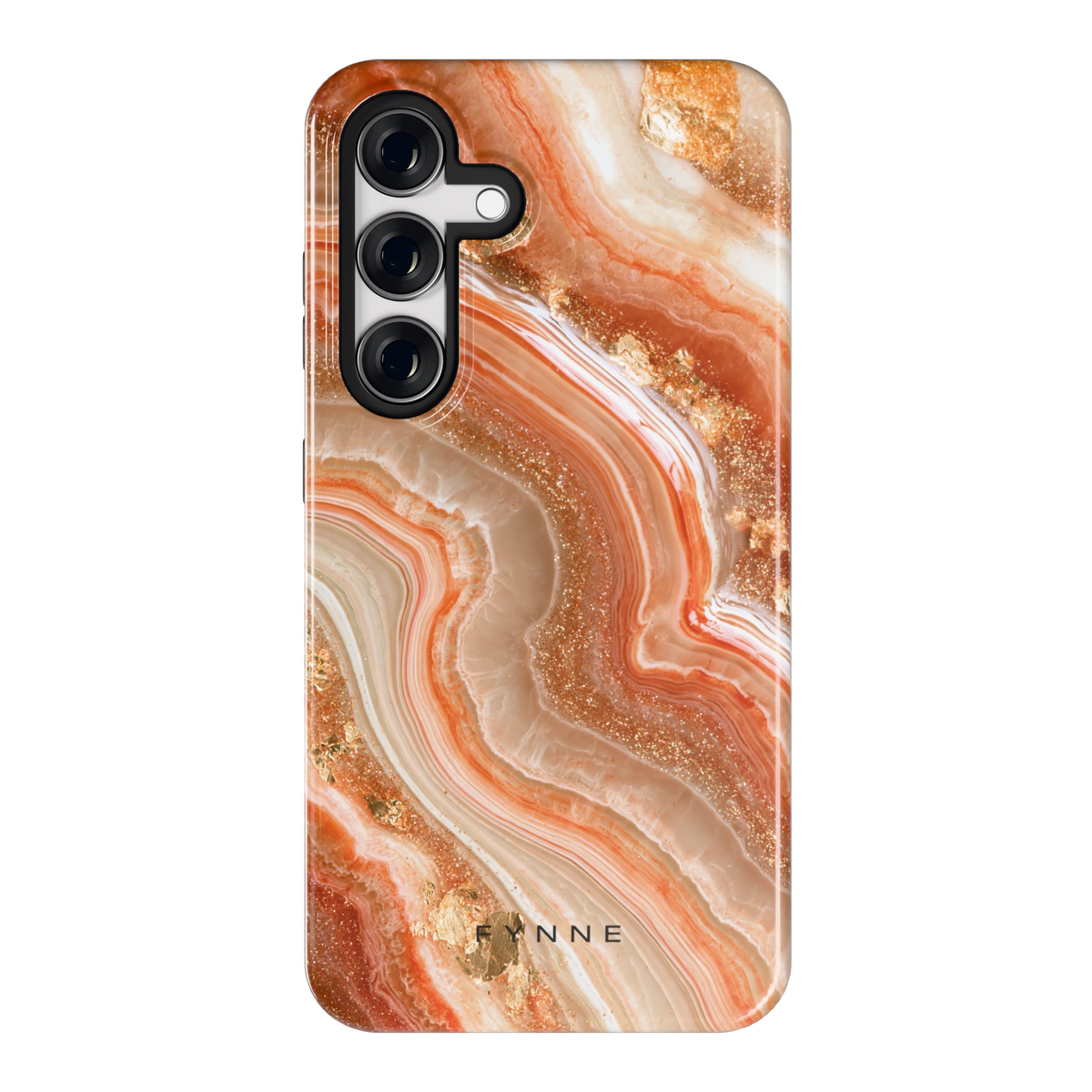 Koperen agaatstroom hoesje voor Galaxy S24, achterkant