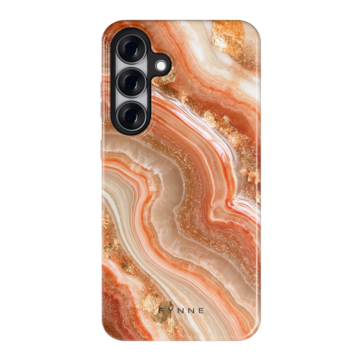 Koperen agaatstroom hoesje voor Galaxy S25+, achterkant