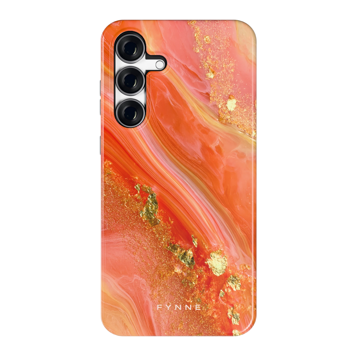 Koraal Agaat Goud hoesje voor Galaxy S25 FE, achterkant