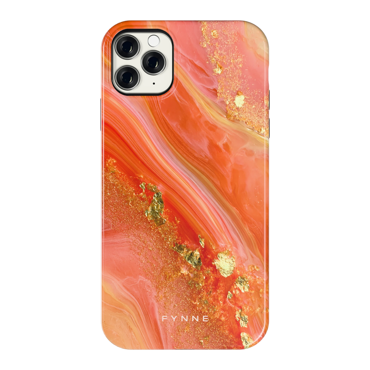 Koraal Agaat Goud hoesje voor iPhone 11 Pro Max, achterkant