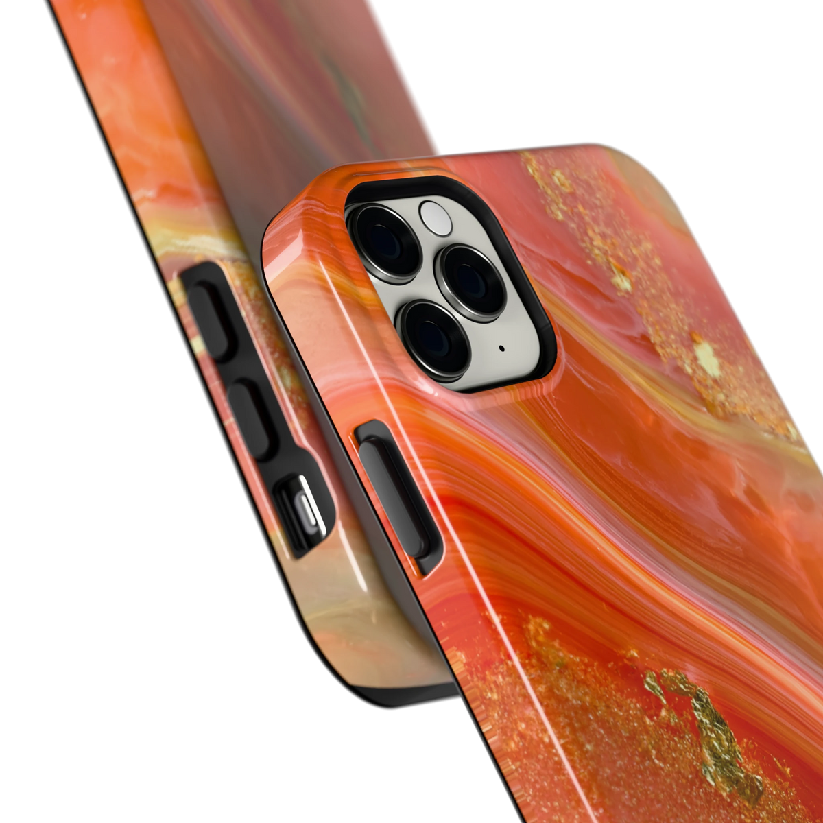Koraal Agaat Goud hoesje voor iPhone 11 Pro Max, close-up