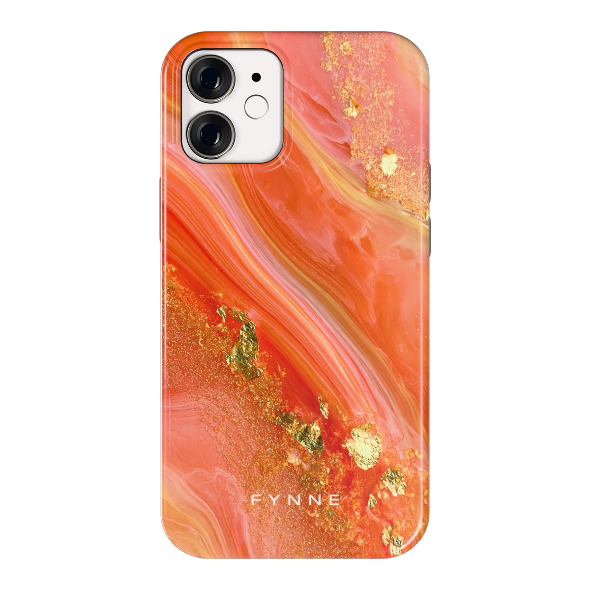 Koraal Agaat Goud hoesje voor iPhone 12 mini, achterkant