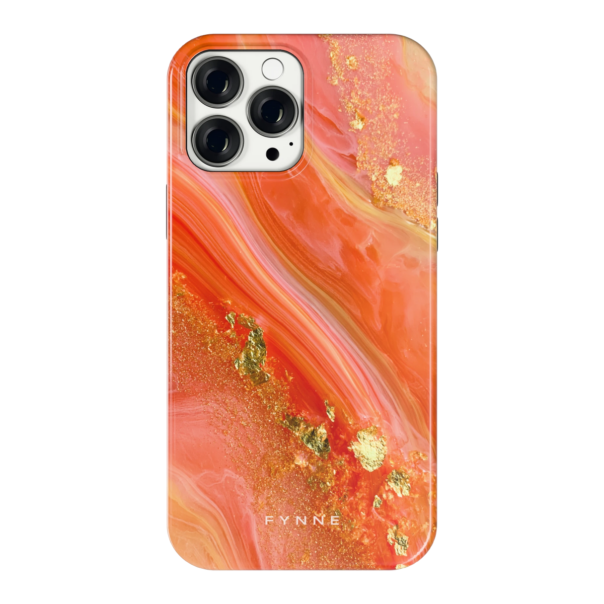 Koraal Agaat Goud hoesje voor iPhone 13 Pro Max, achterkant