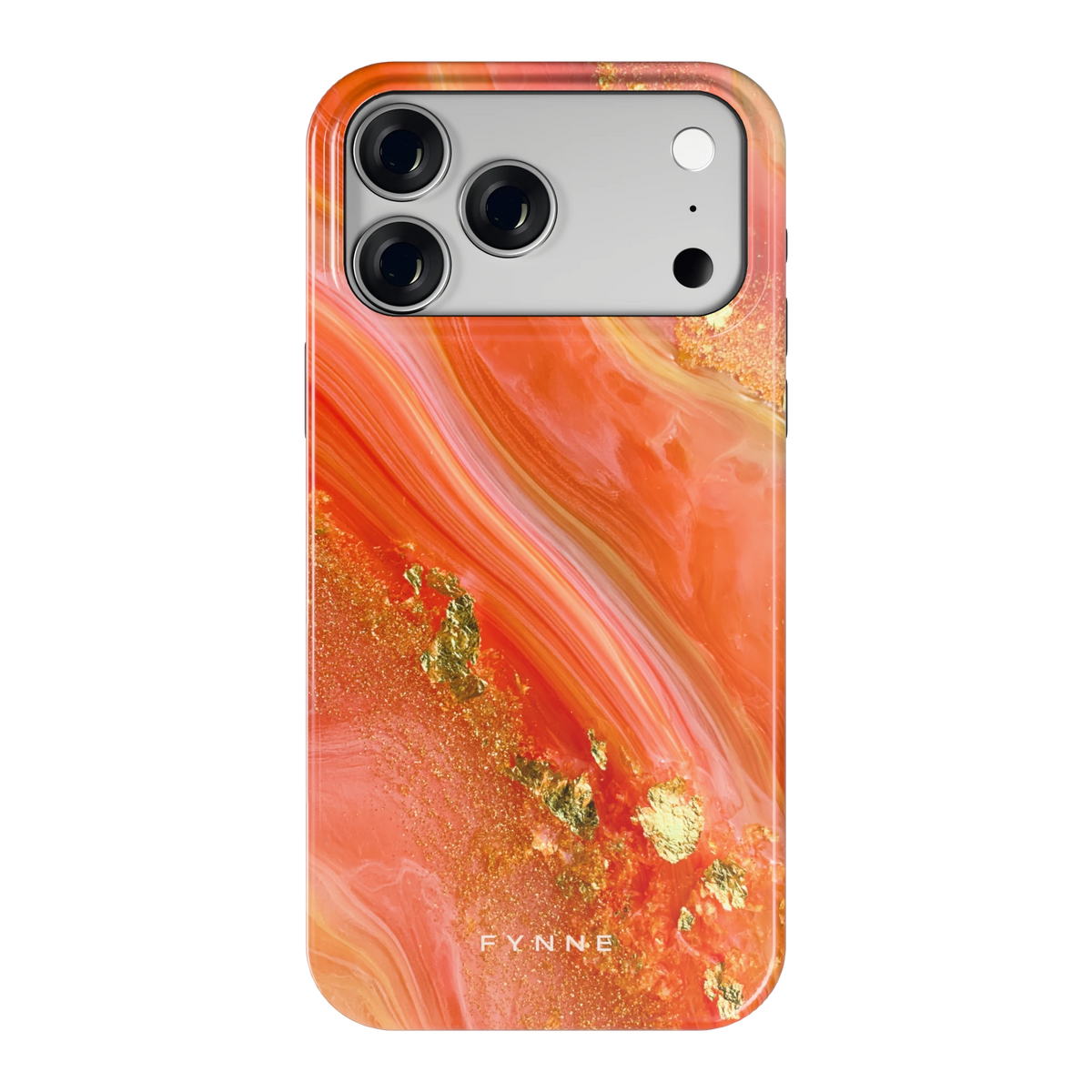 Koraal Agaat Goud hoesje voor iPhone 18 Pro Max, achterkant