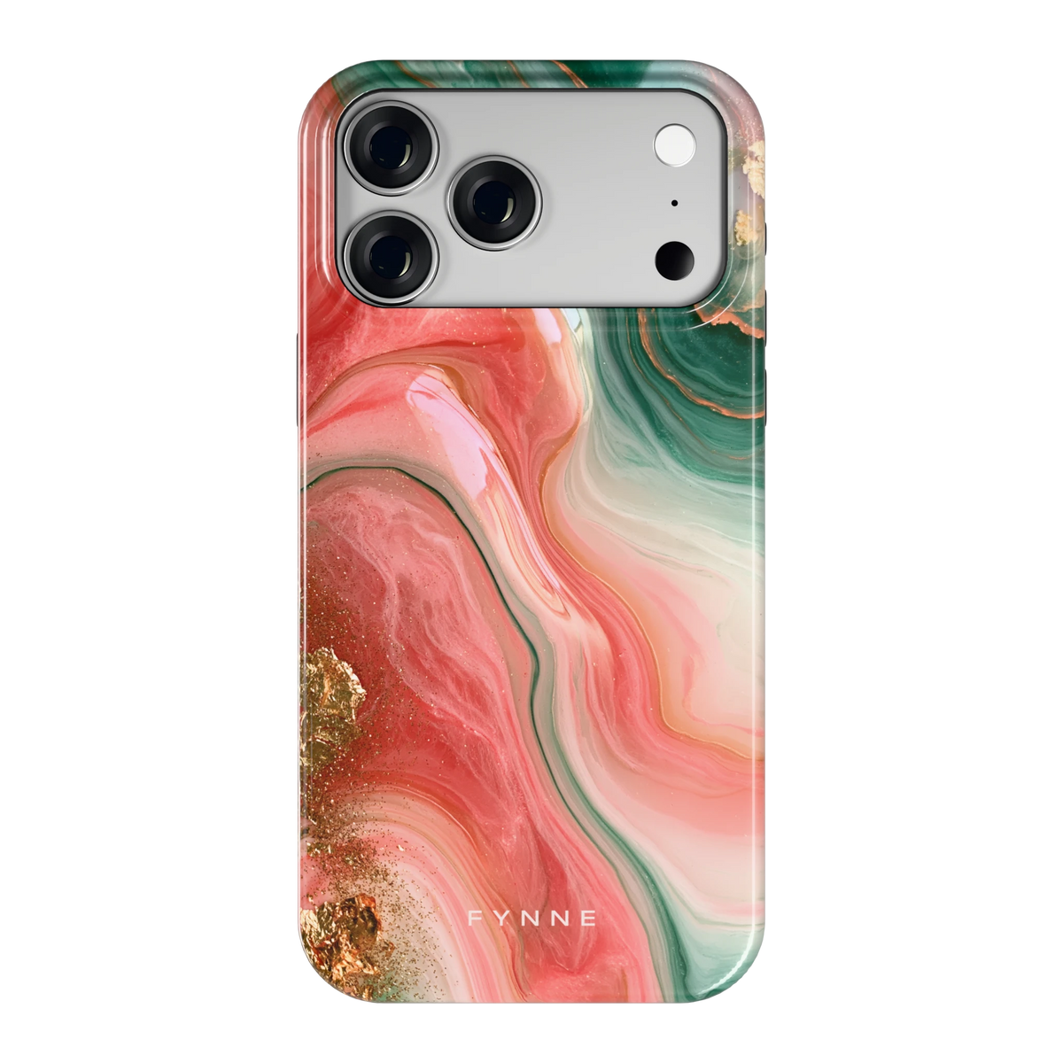 Koraal Jade Marmer hoesje voor iPhone 18 Pro Max, achterkant
