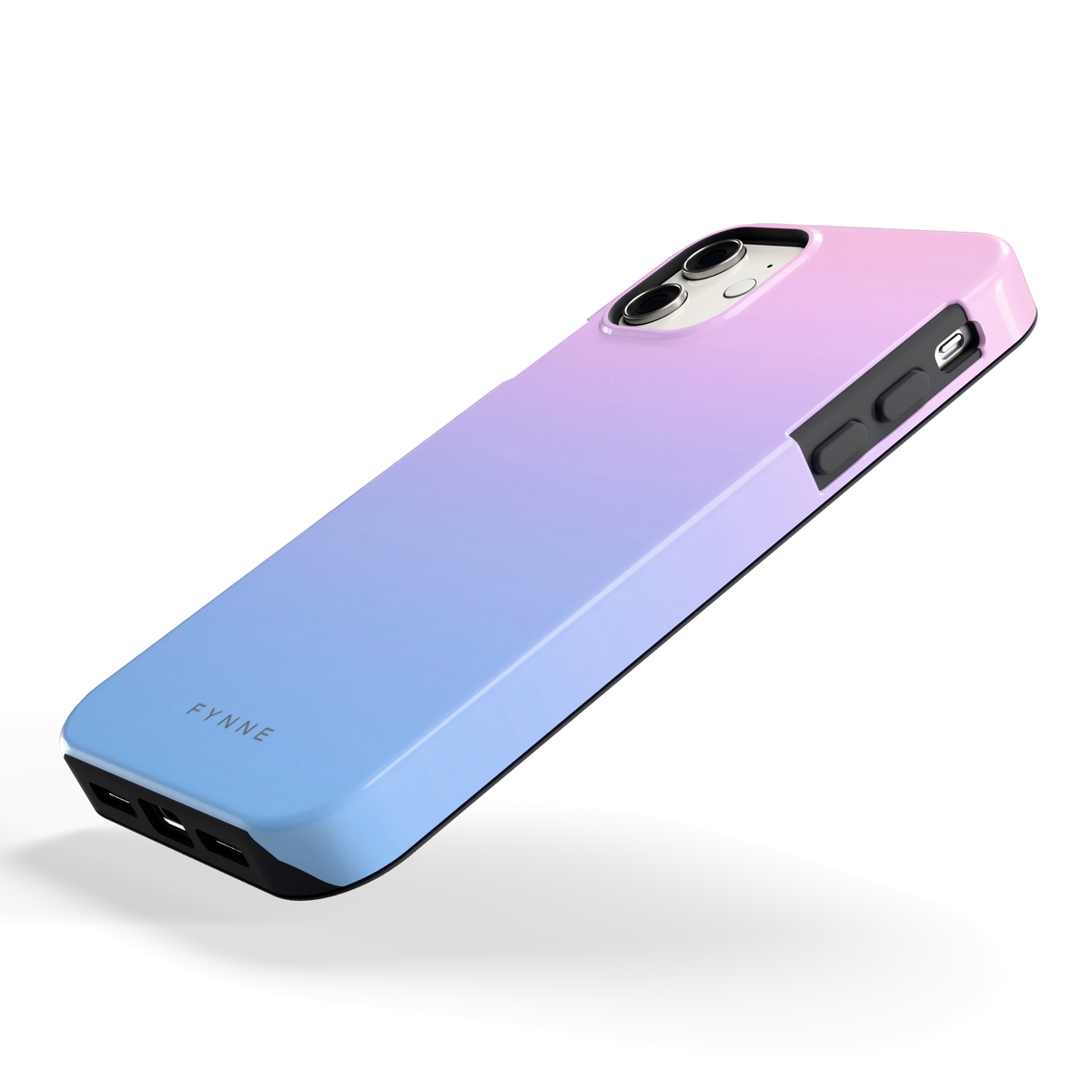 Suikerspinlucht hoesje voor iPhone 11, schuin